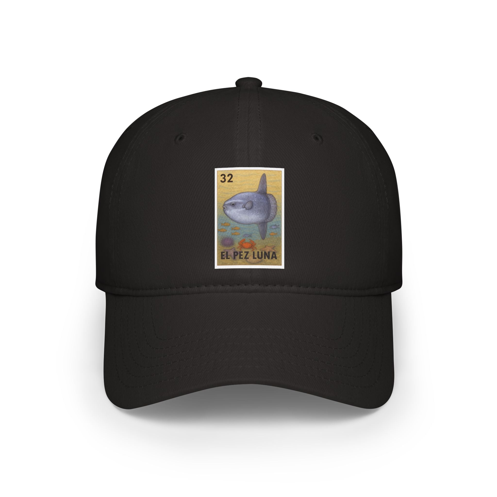 Sunfish Lotería Unisex - 100% Cotton Baseball Cap (El Pez Luna)