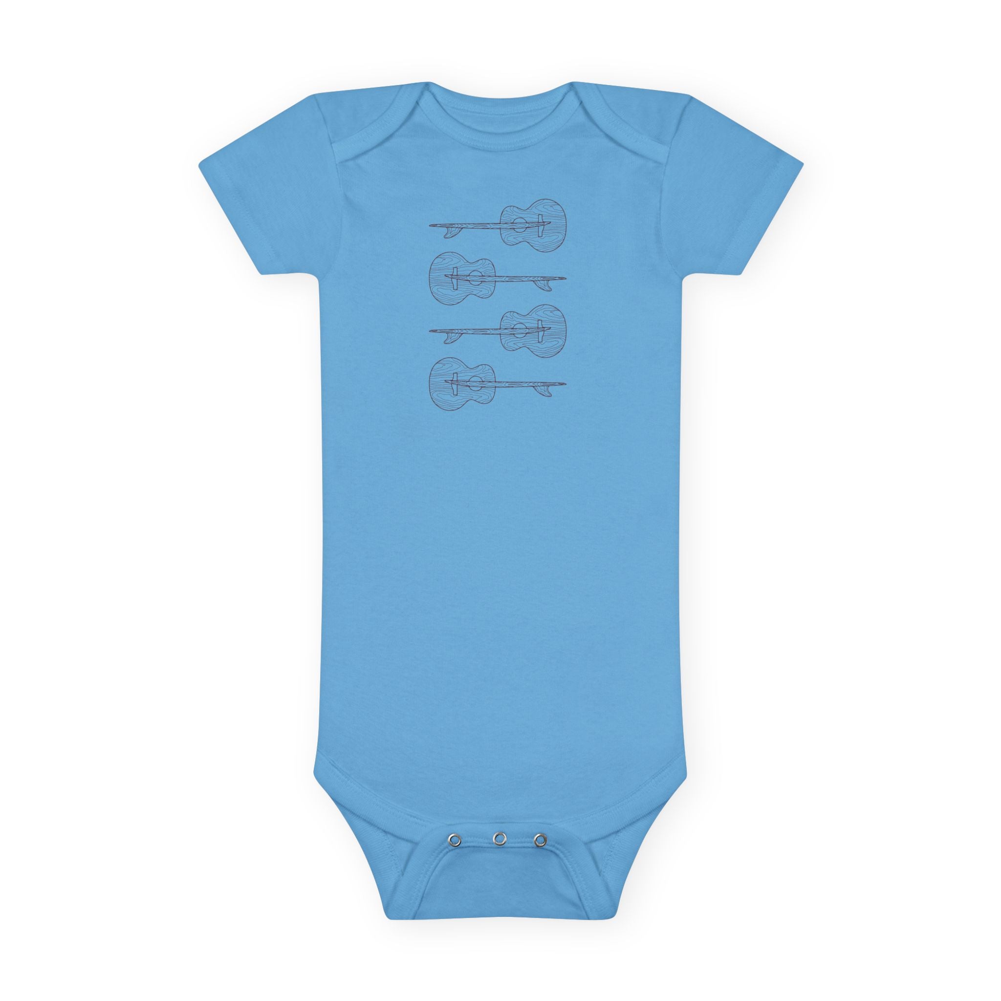 Ventana Santa Cruz Guitar Collab - Baby Short Sleeve 100% Cotton Onesie