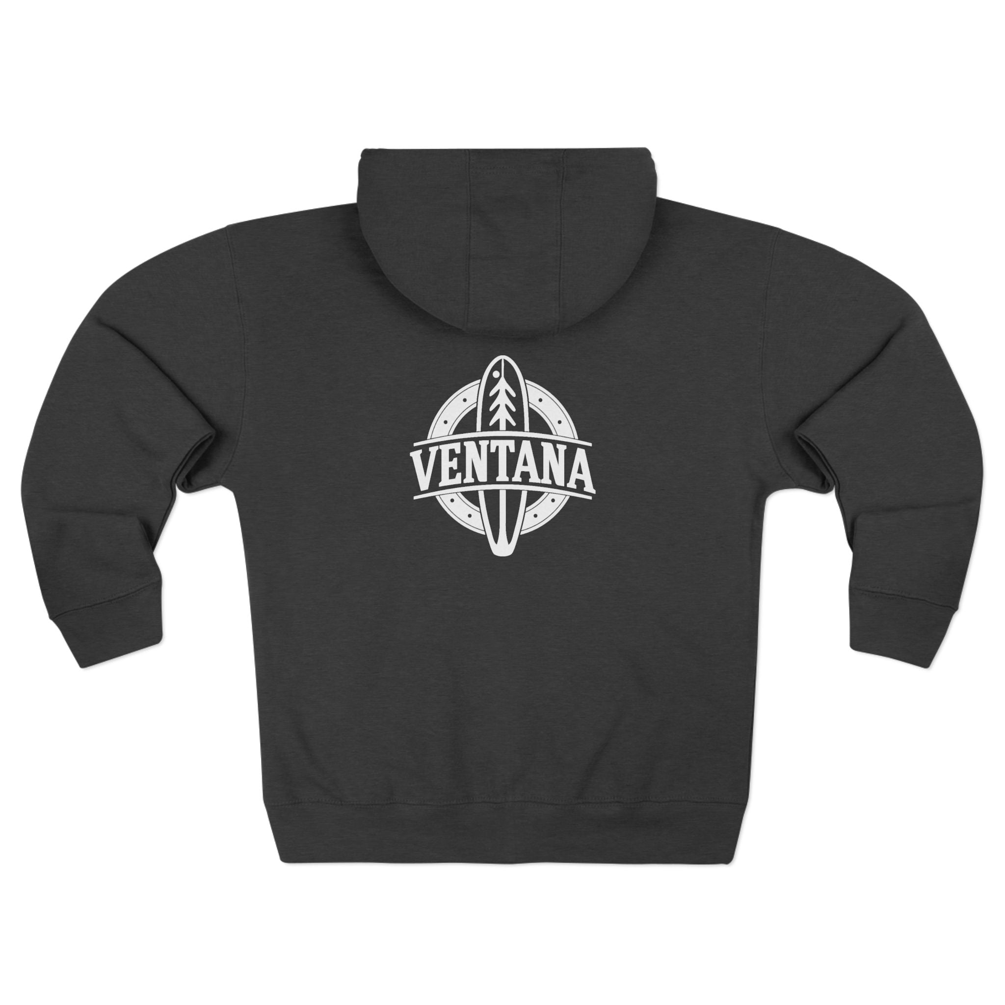 Ventana Treefish Logo Unisex - Zip Cotton Blend Fleece Hoodie