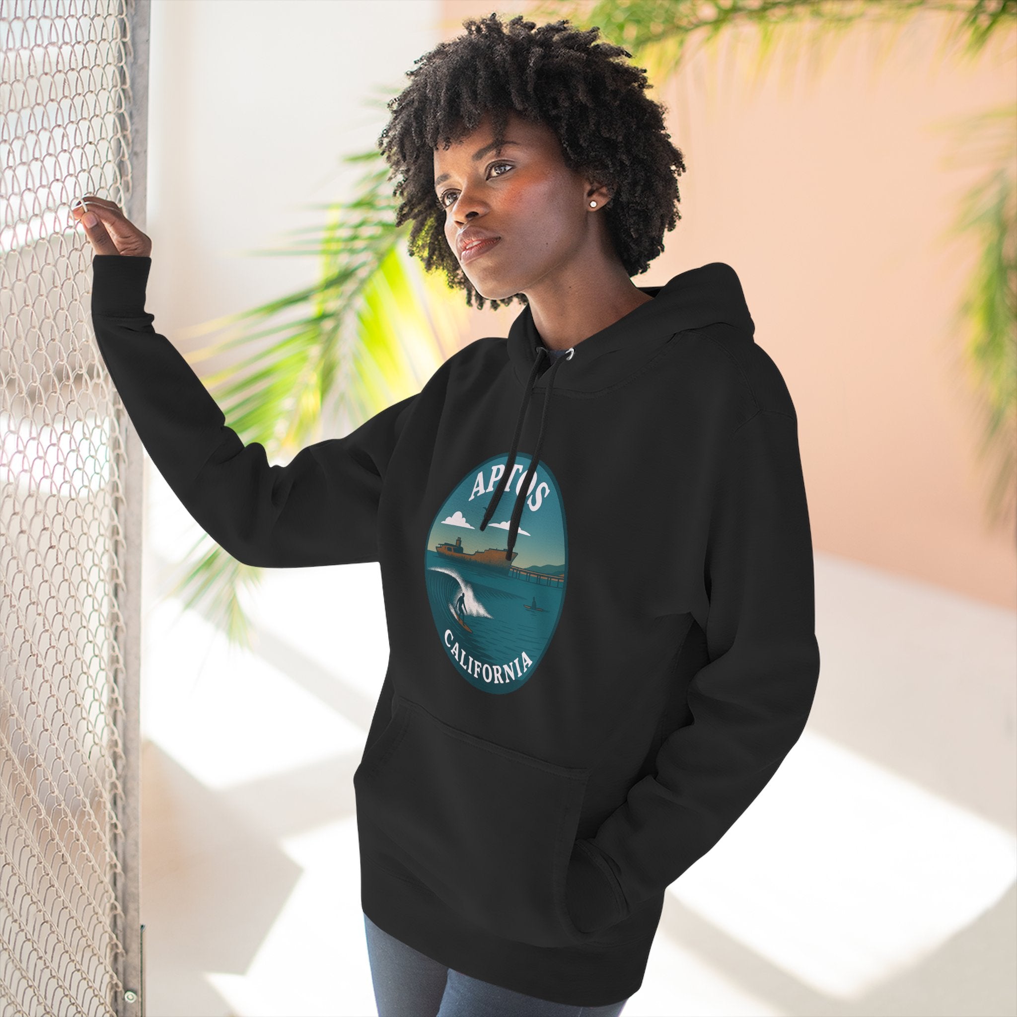 Aptos California Classic Unisex - Pull-Over Cotton Blend Fleece Hoodie