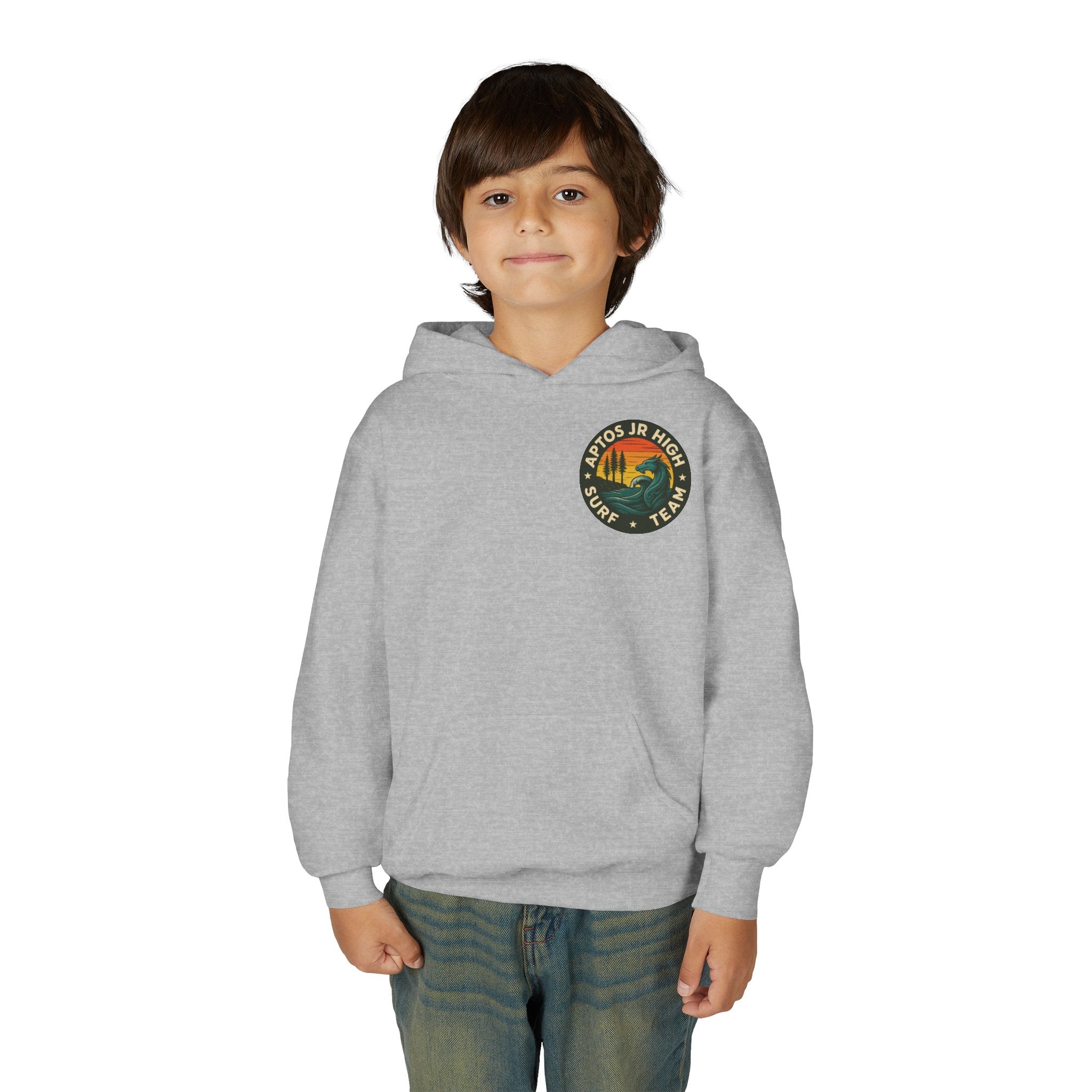 Aptos Jr High Surf Team Youth Pull-Over Hoodie - Heavy Blend Sweatshirt