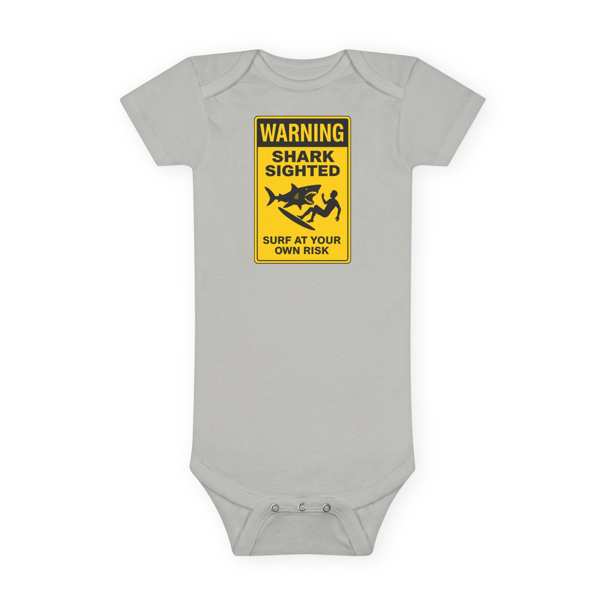 Shark Sighted - Baby Short Sleeve 100% Cotton Onesie