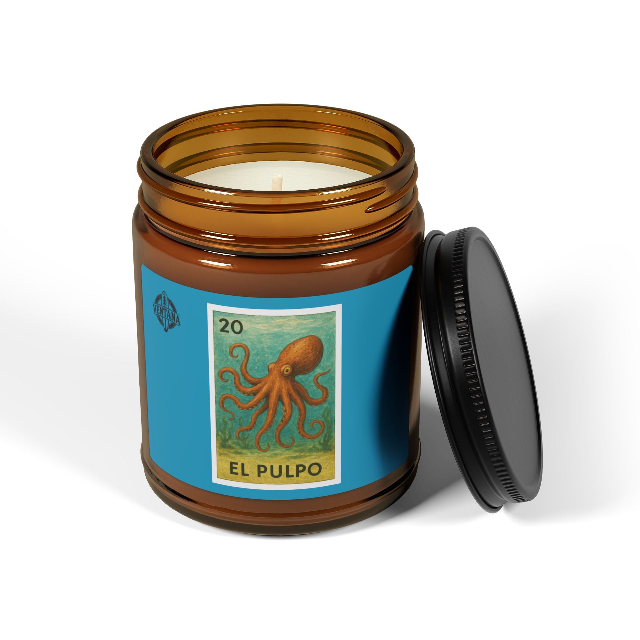 Octopus Lotería - Scented Soy Candle (El Pulpo)