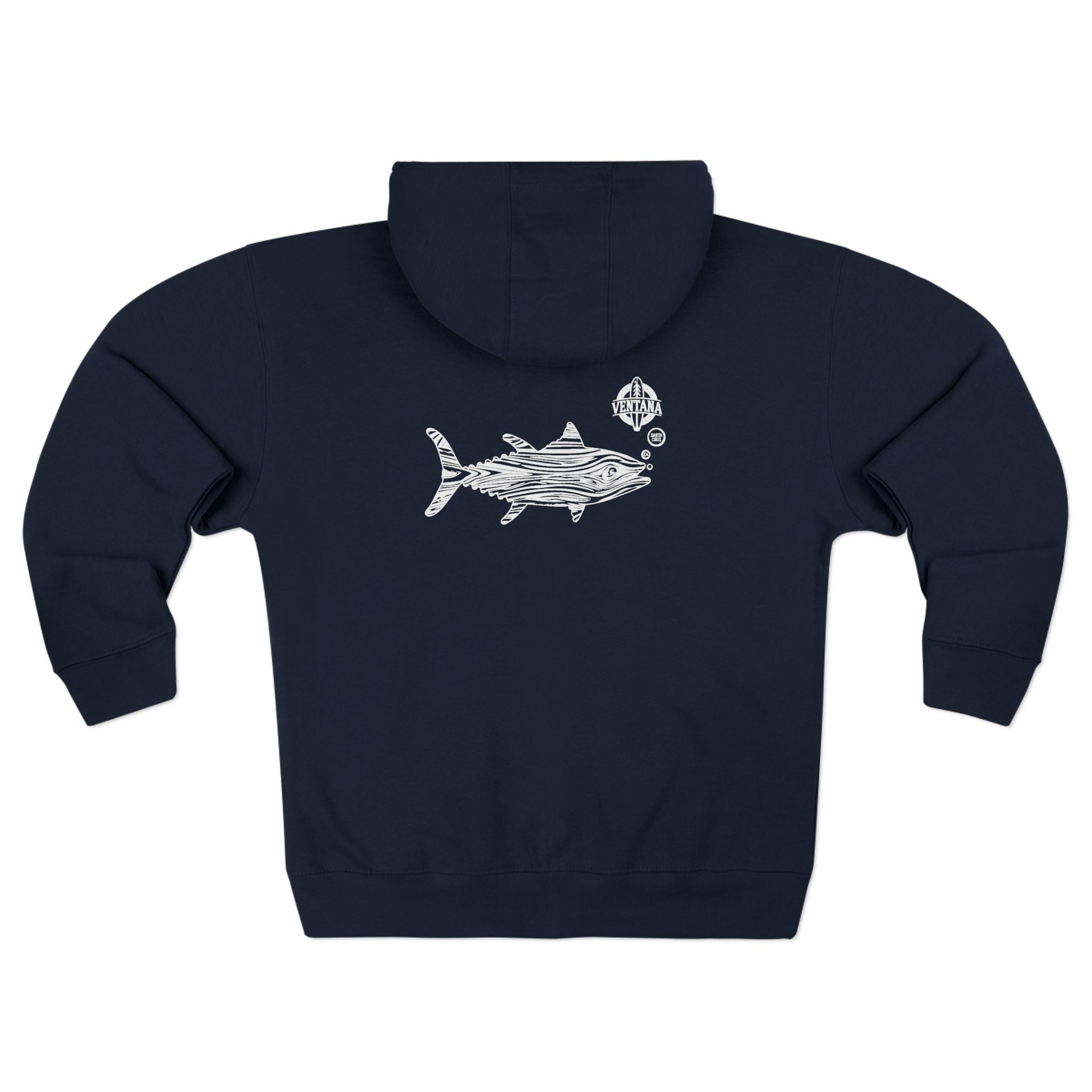 Ventana Wooden Tuna Unisex - Zip Cotton Blend Fleece Hoodie