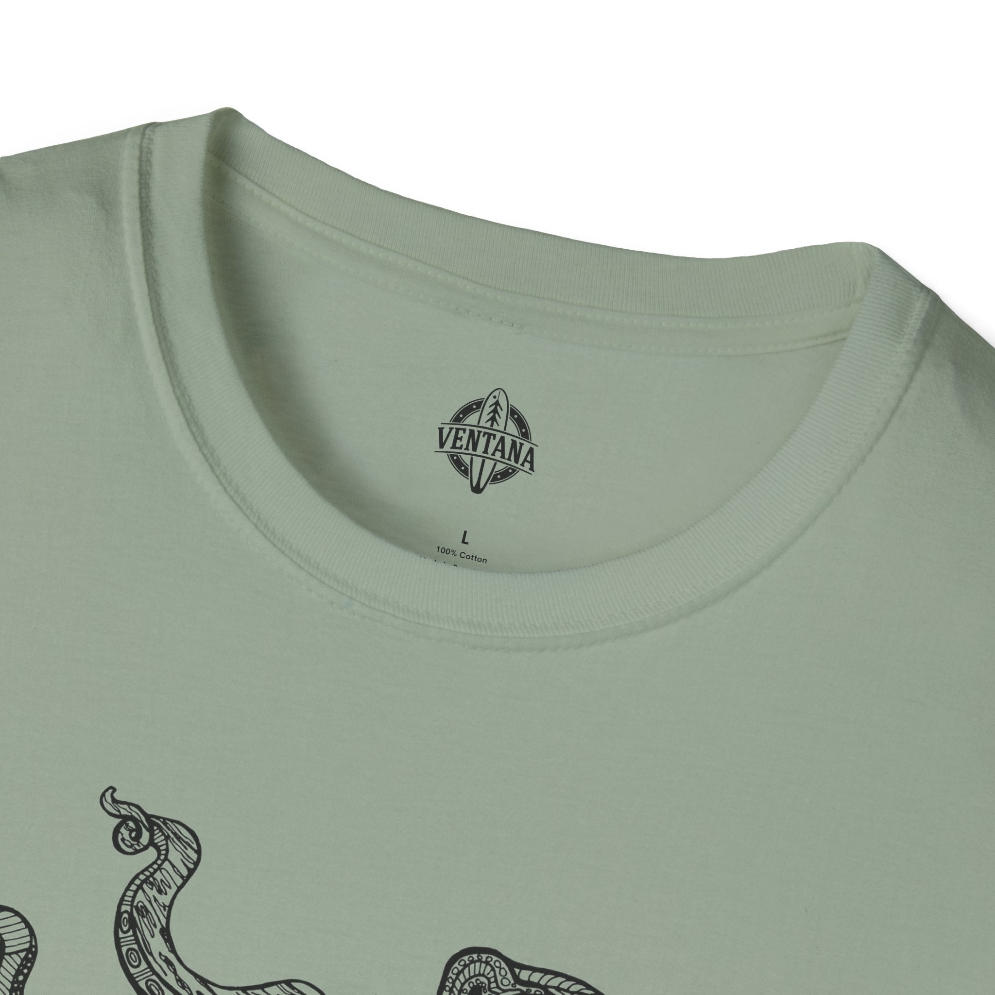 Ventangle Octopus Unisex - Soft Style U.S. Cotton T-Shirt