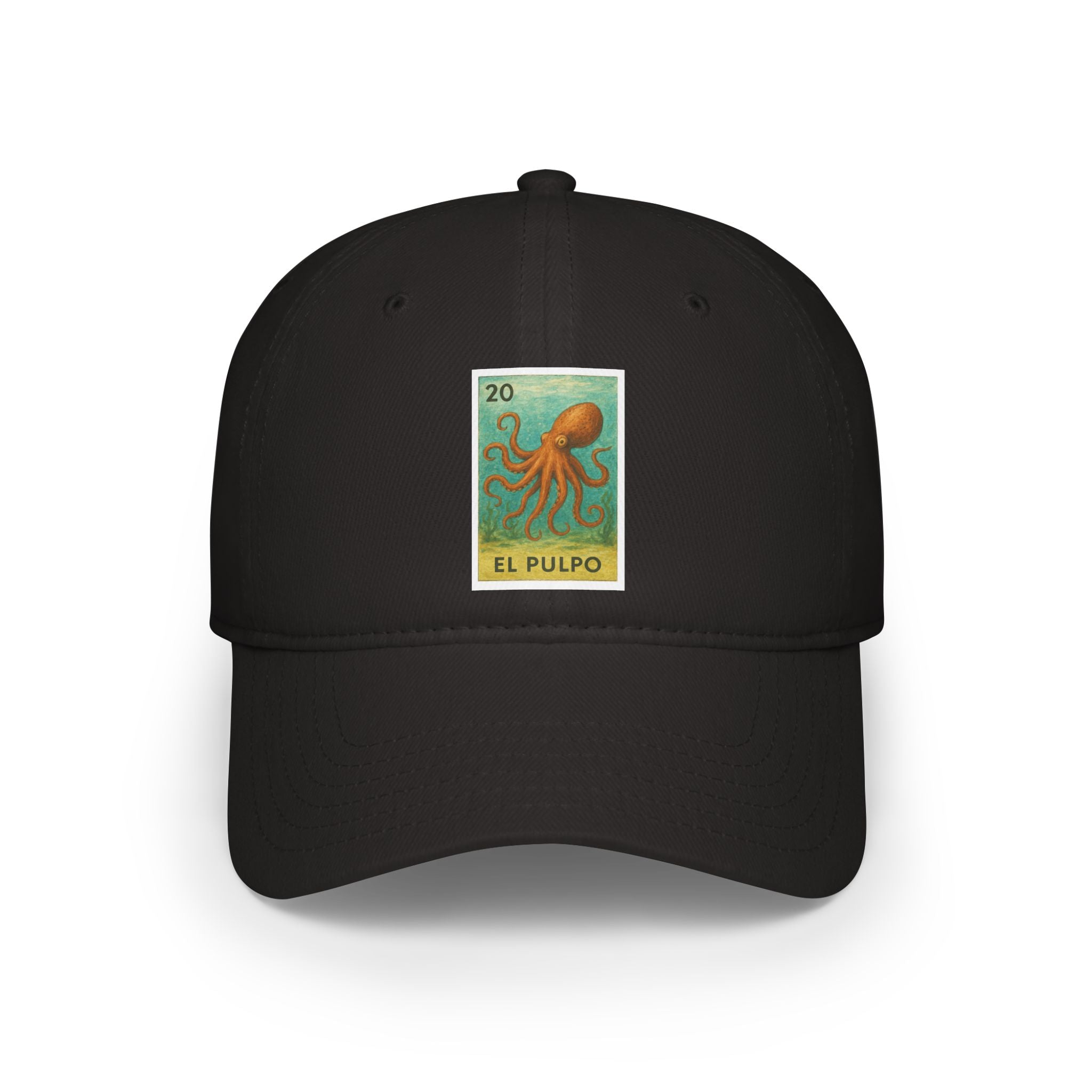 Octopus Lotería Unisex - 100% Cotton Baseball Cap (El Pulpo)
