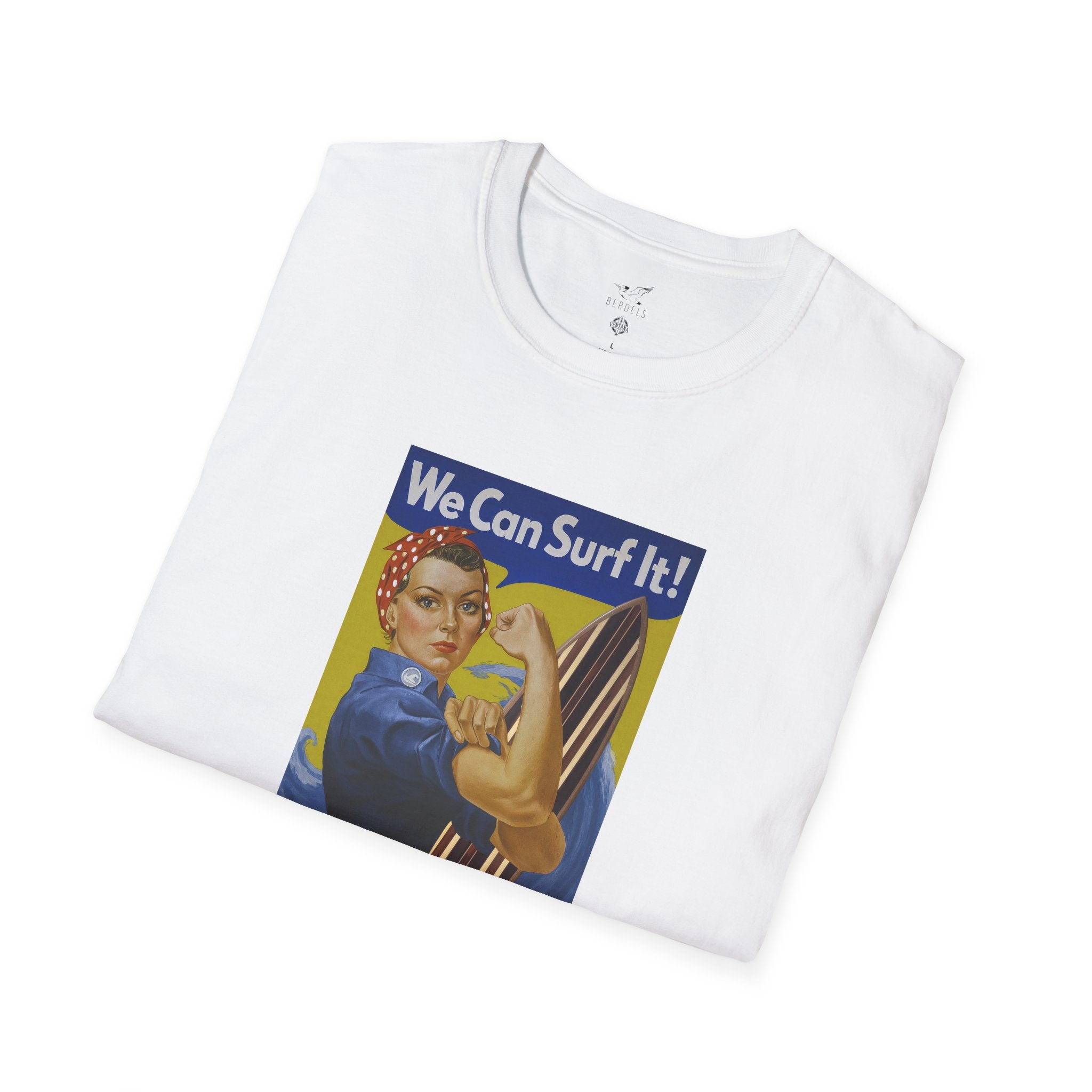 Rosie the Surfer Unisex - Soft Style U.S. Cotton T-Shirt