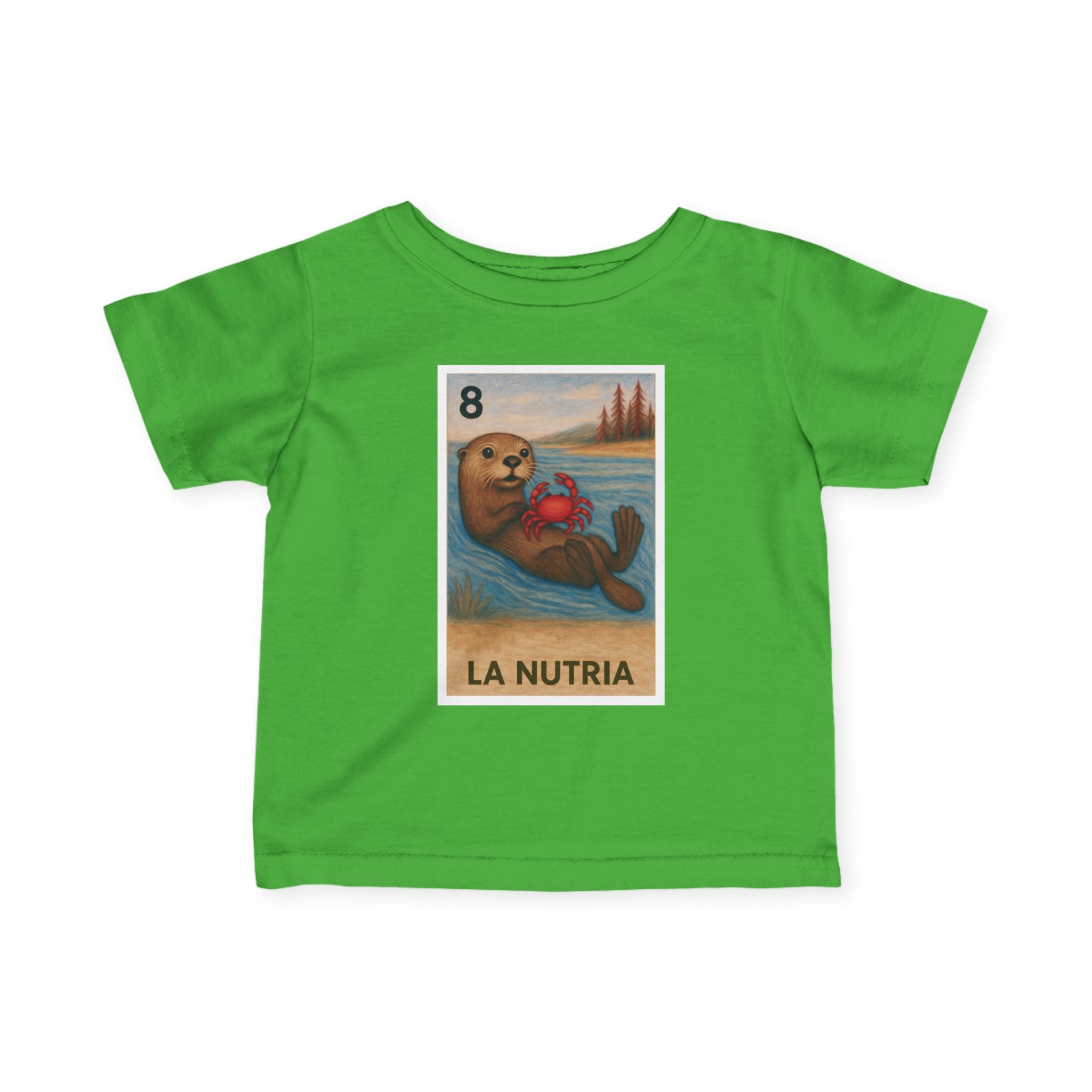 Sea Otter Lotería - Infant 100% Cotton T-Shirt (La Nutria)