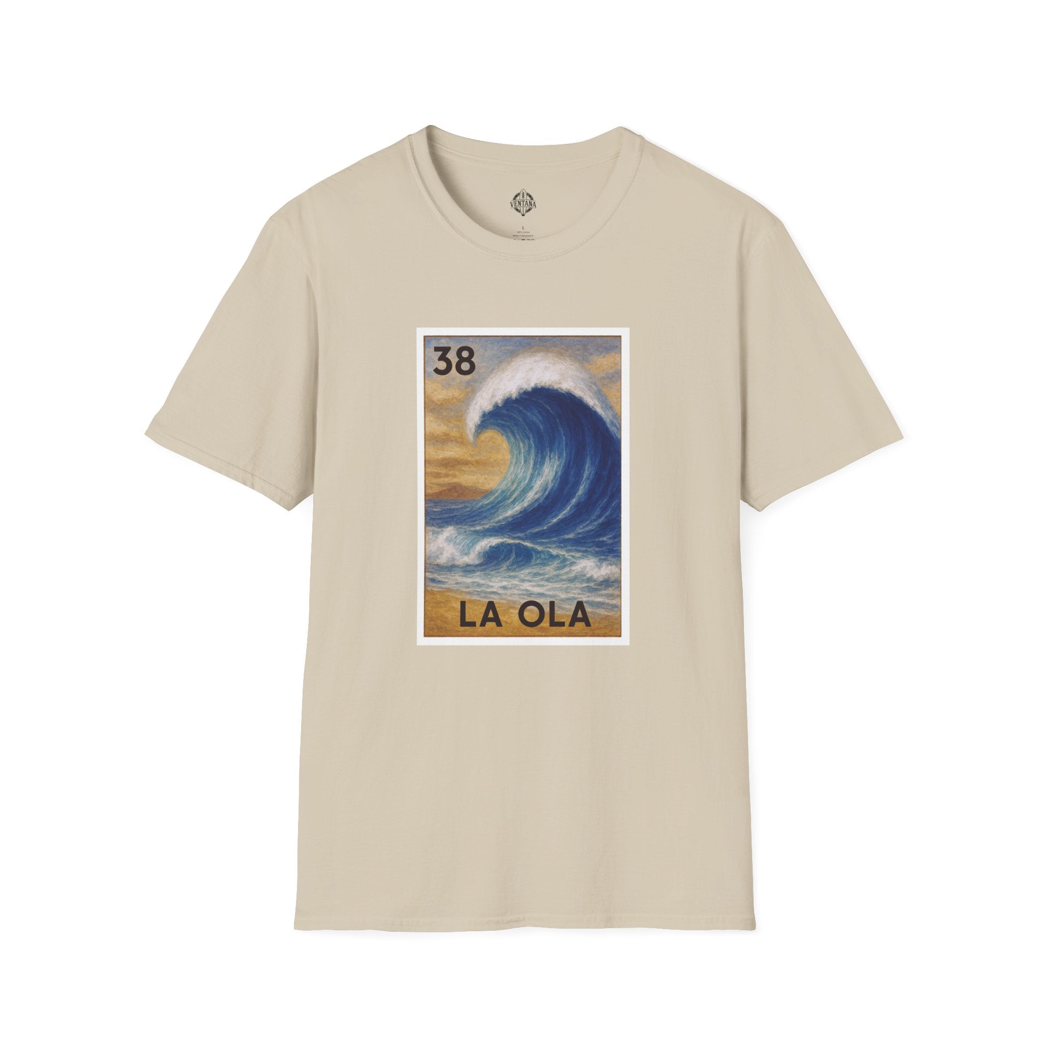 Wave Lotería Unisex - Soft Style U.S. Cotton T-Shirt (La Ola)