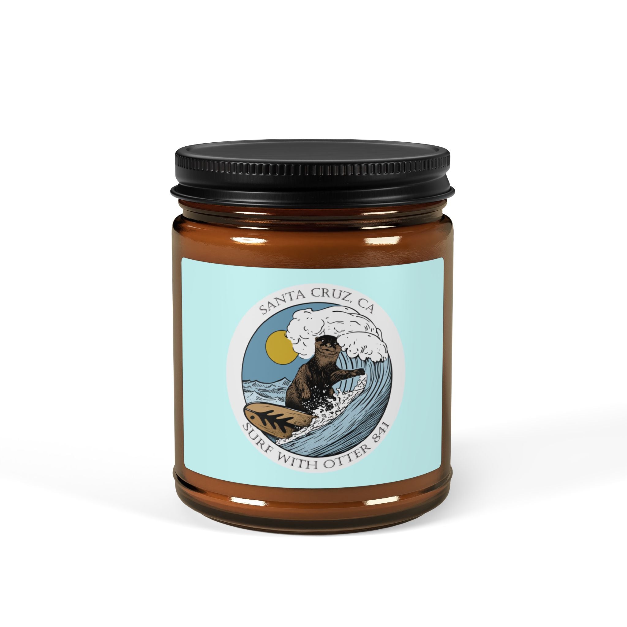 Surf with Otter 841 by Thiago Bianchini - Scented Soy Candle