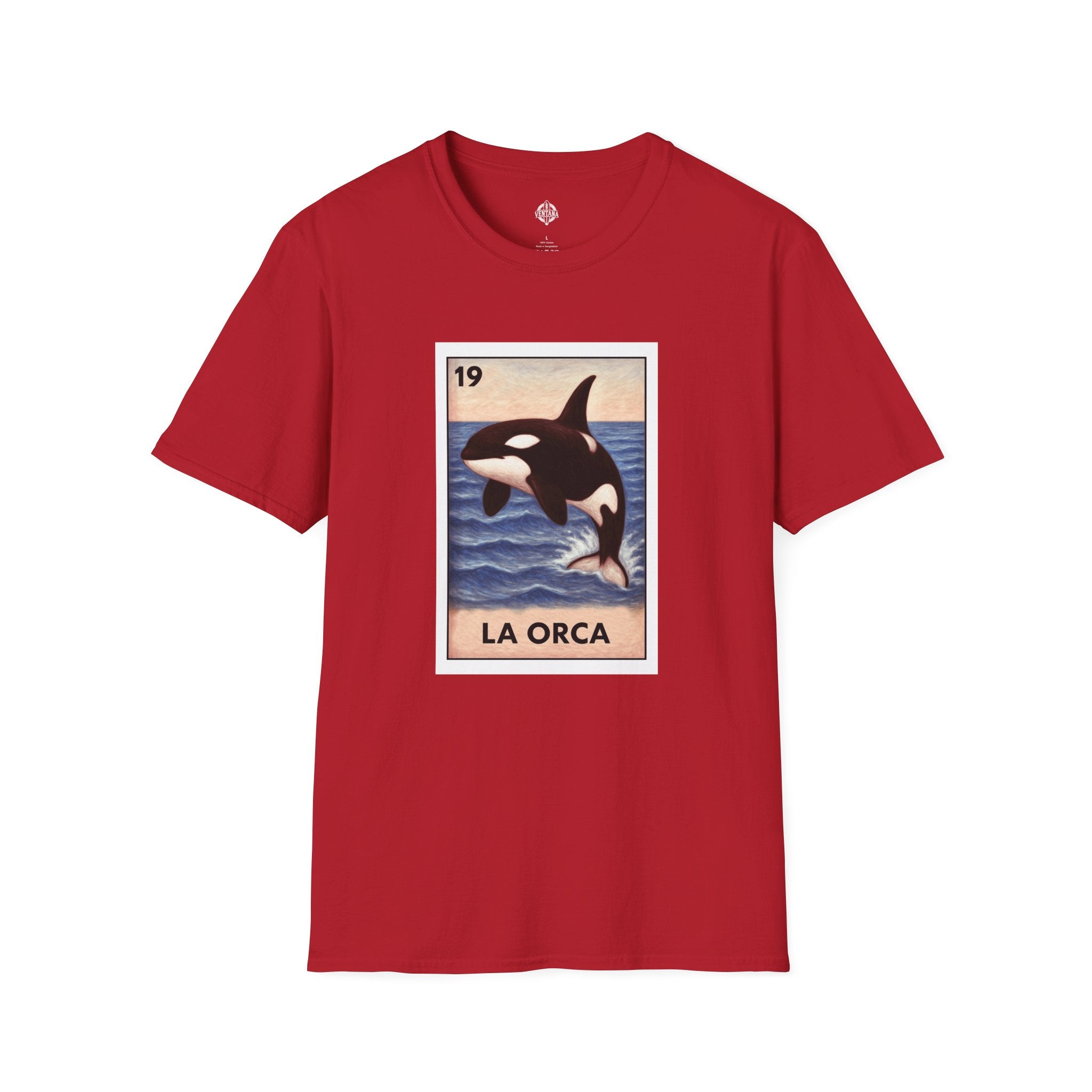 Orca Lotería Unisex - Soft Style U.S. Cotton T-Shirt (La Orca)