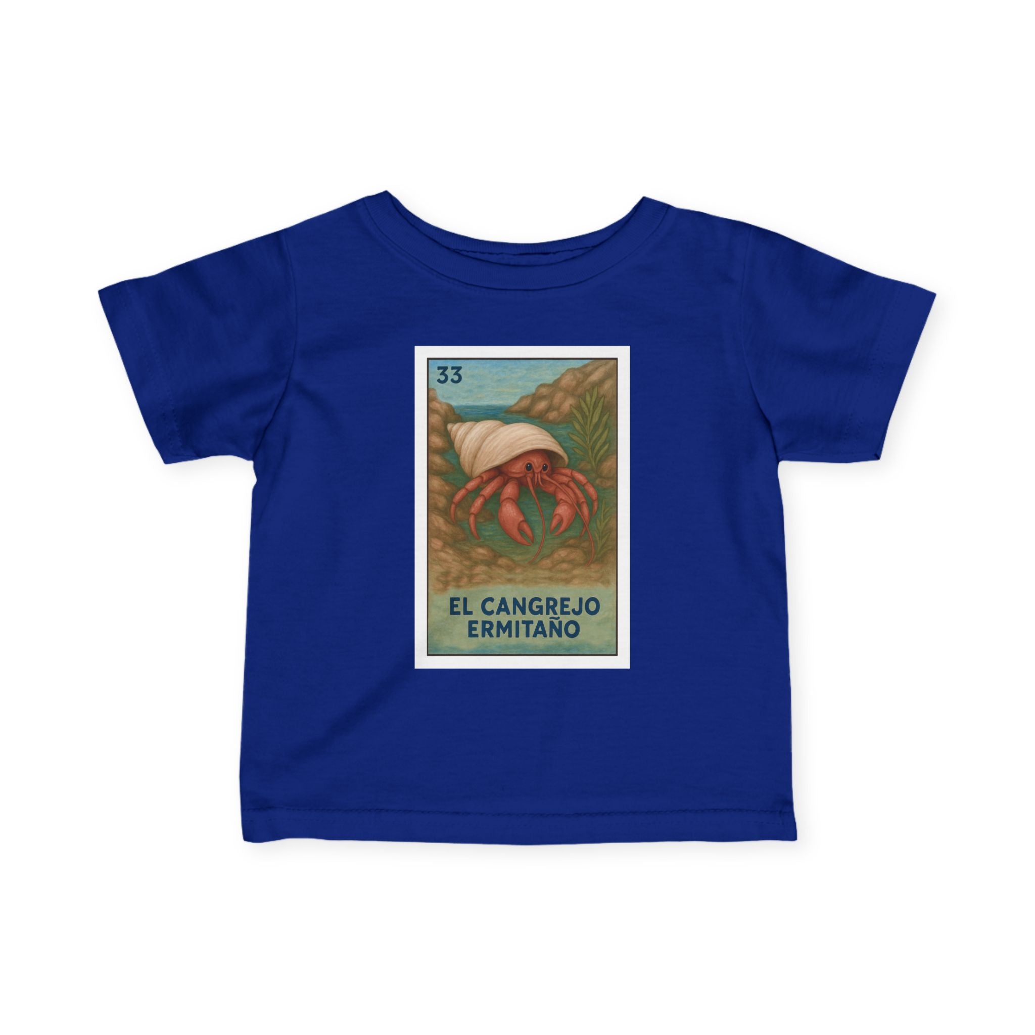Hermit Crab Lotería - Infant 100% Cotton T-Shirt (El Cangrejo Ermitaño)