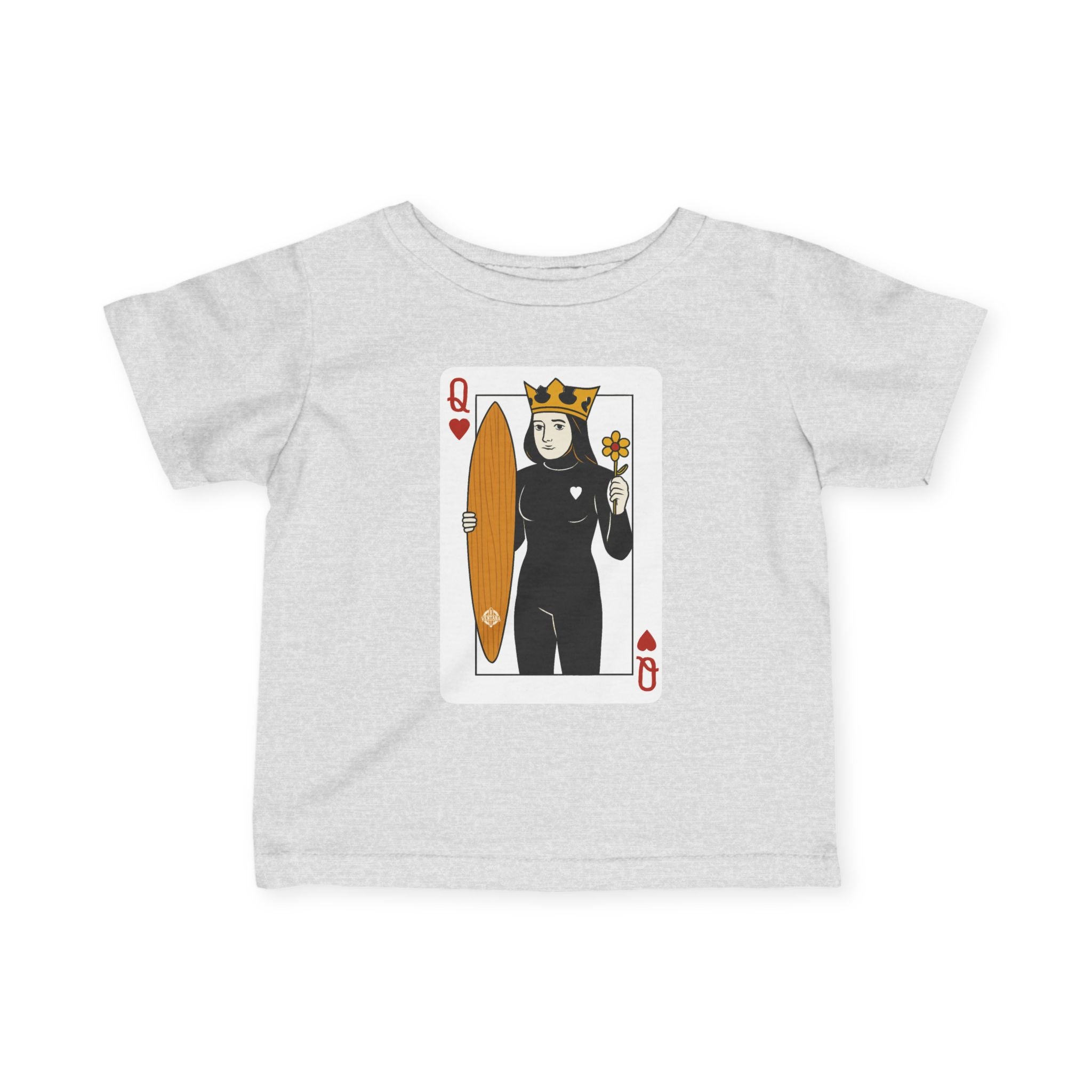 Queen of Hearts Surfer - Infant 100% Cotton T-Shirt