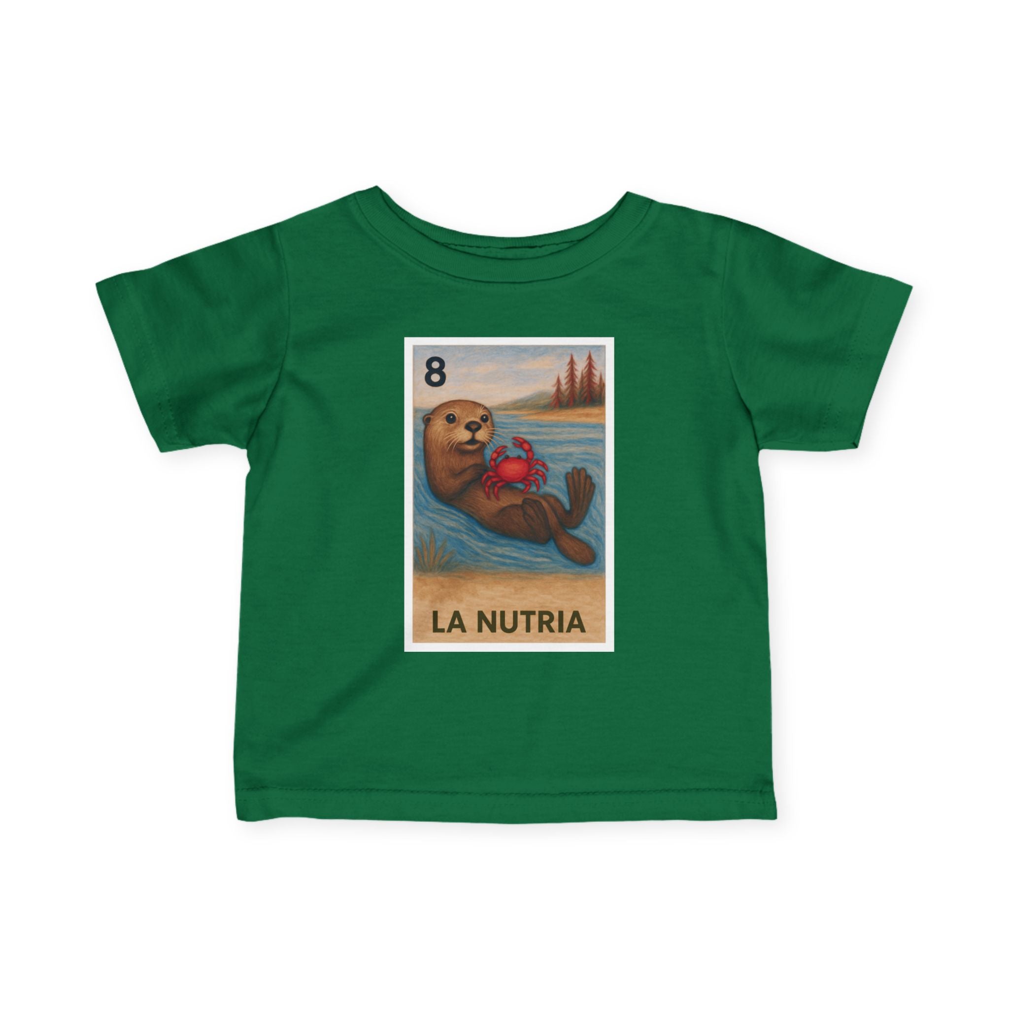 Sea Otter Lotería - Infant 100% Cotton T-Shirt (La Nutria)