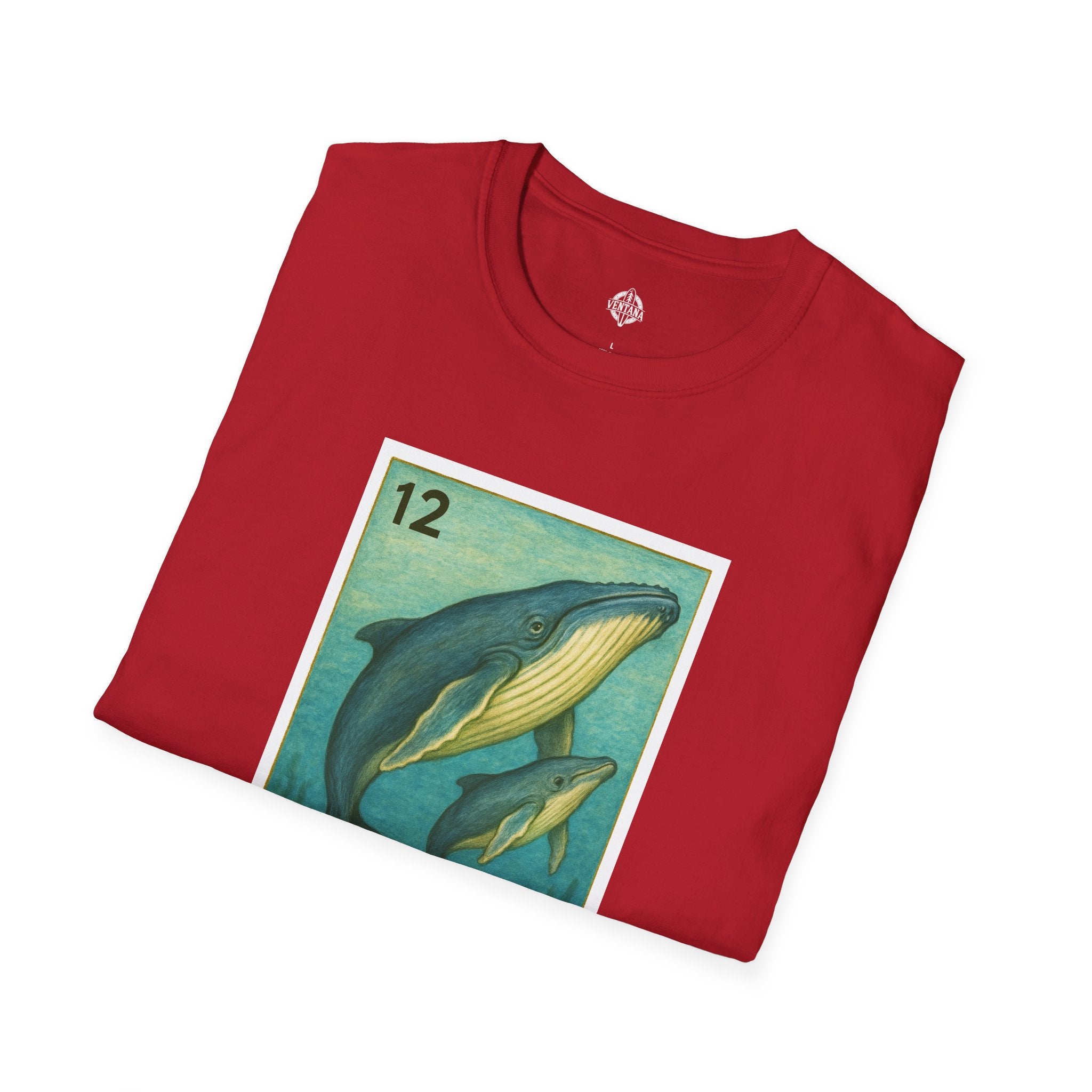 Whale Lotería Unisex - Soft Style U.S. Cotton T-Shirt (La Ballena)