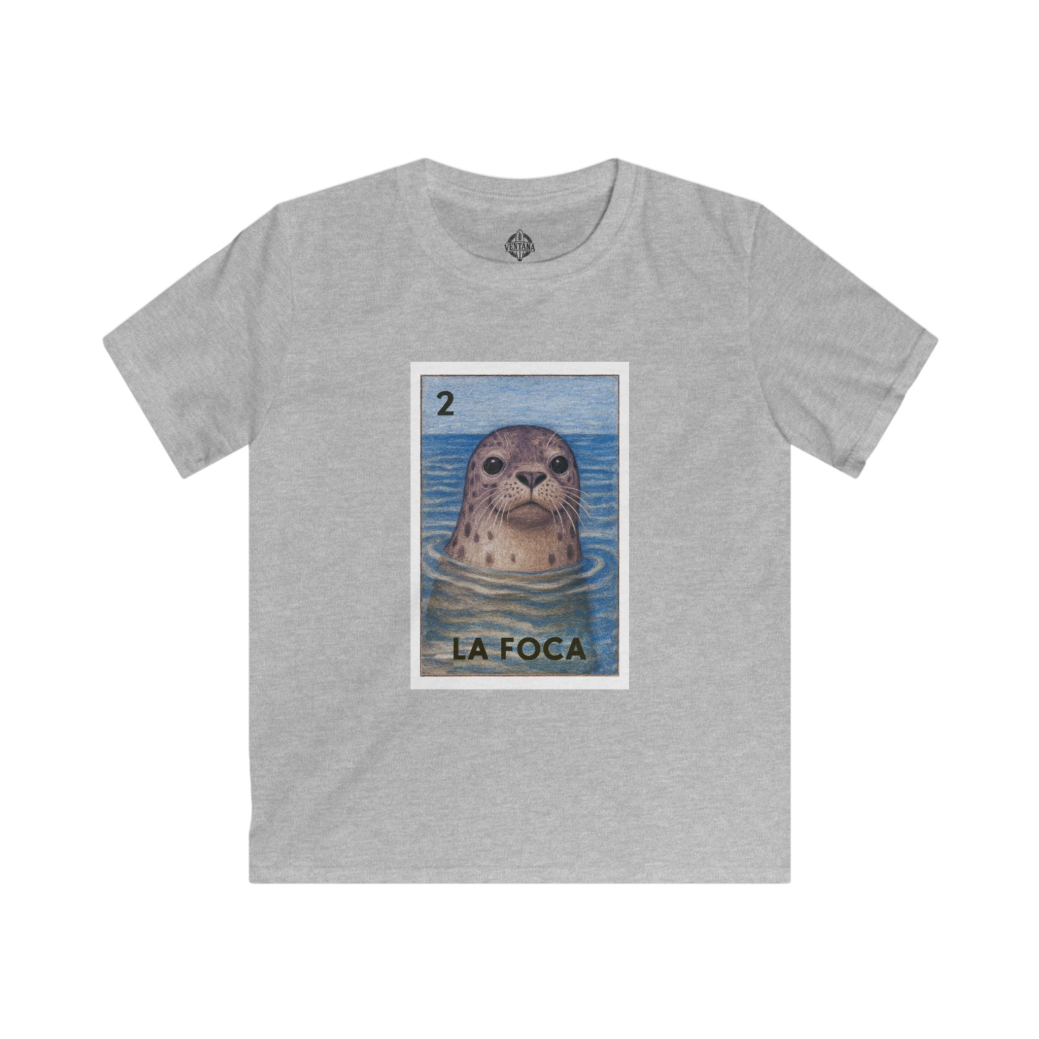 Seal Lotería Kids - Soft Style U.S. Cotton T-Shirt (La Foca)