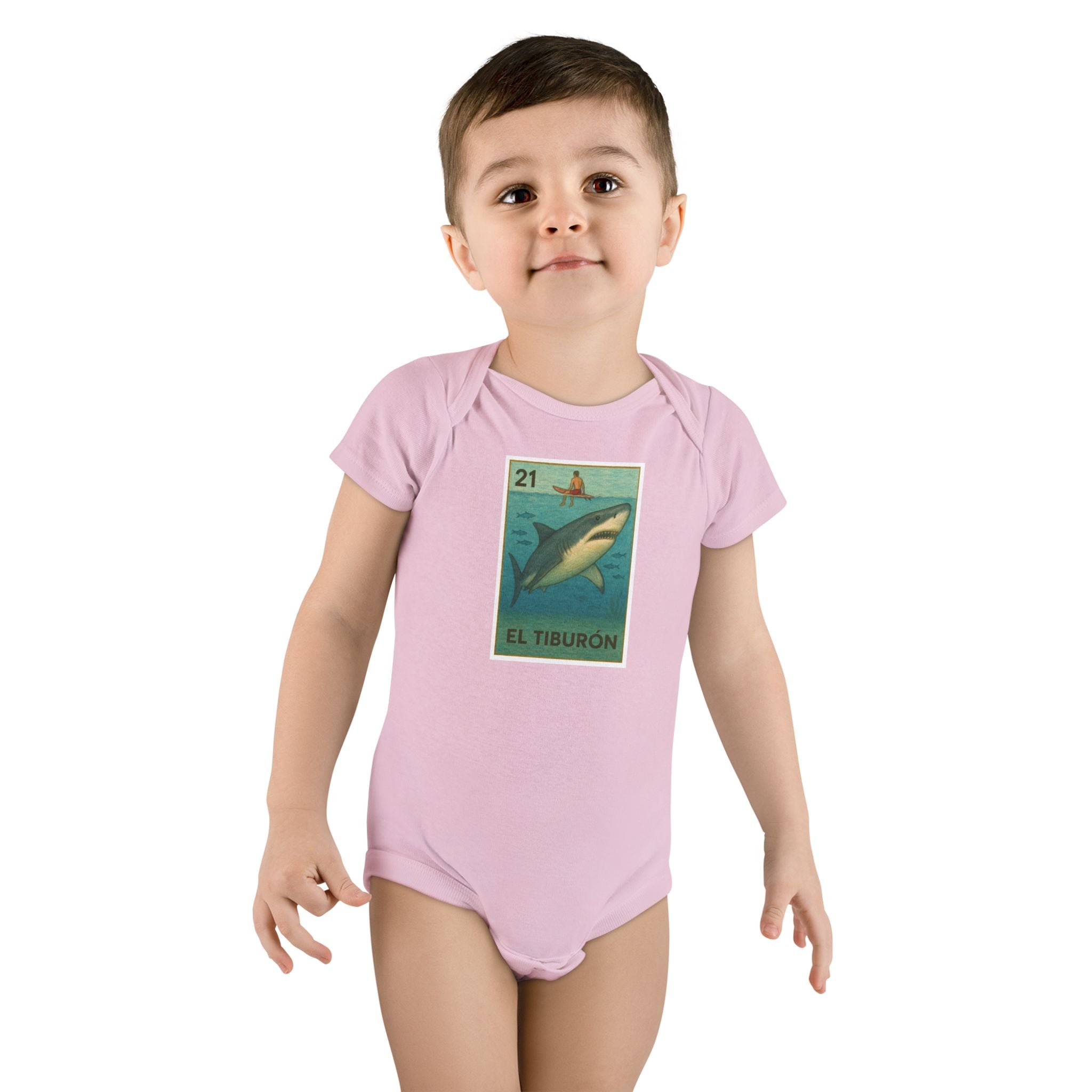 Kelp Forest Lotería - Baby Short Sleeve 100% Cotton Onesie (El Bosque de Algas)