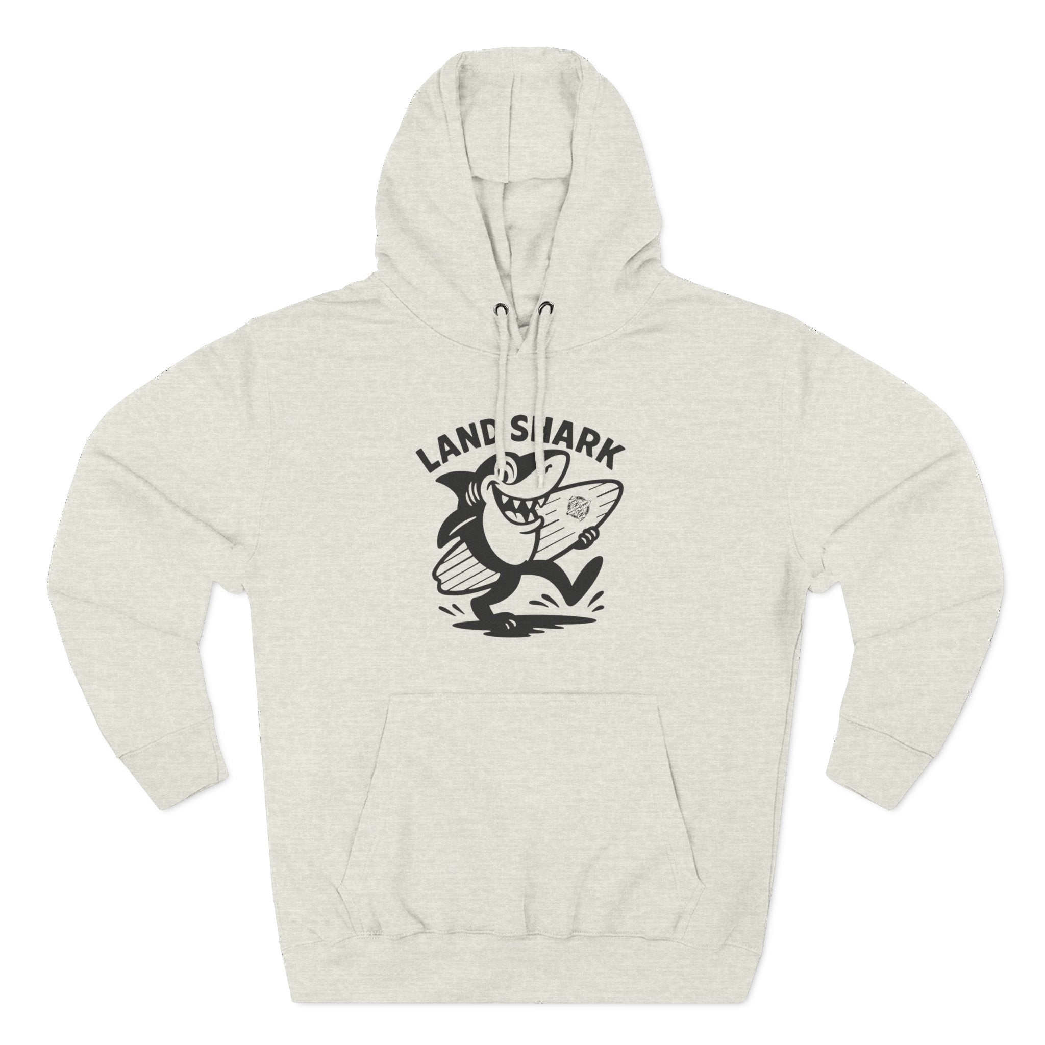Land Shark Unisex - Pull-Over Cotton Blend Fleece Hoodie