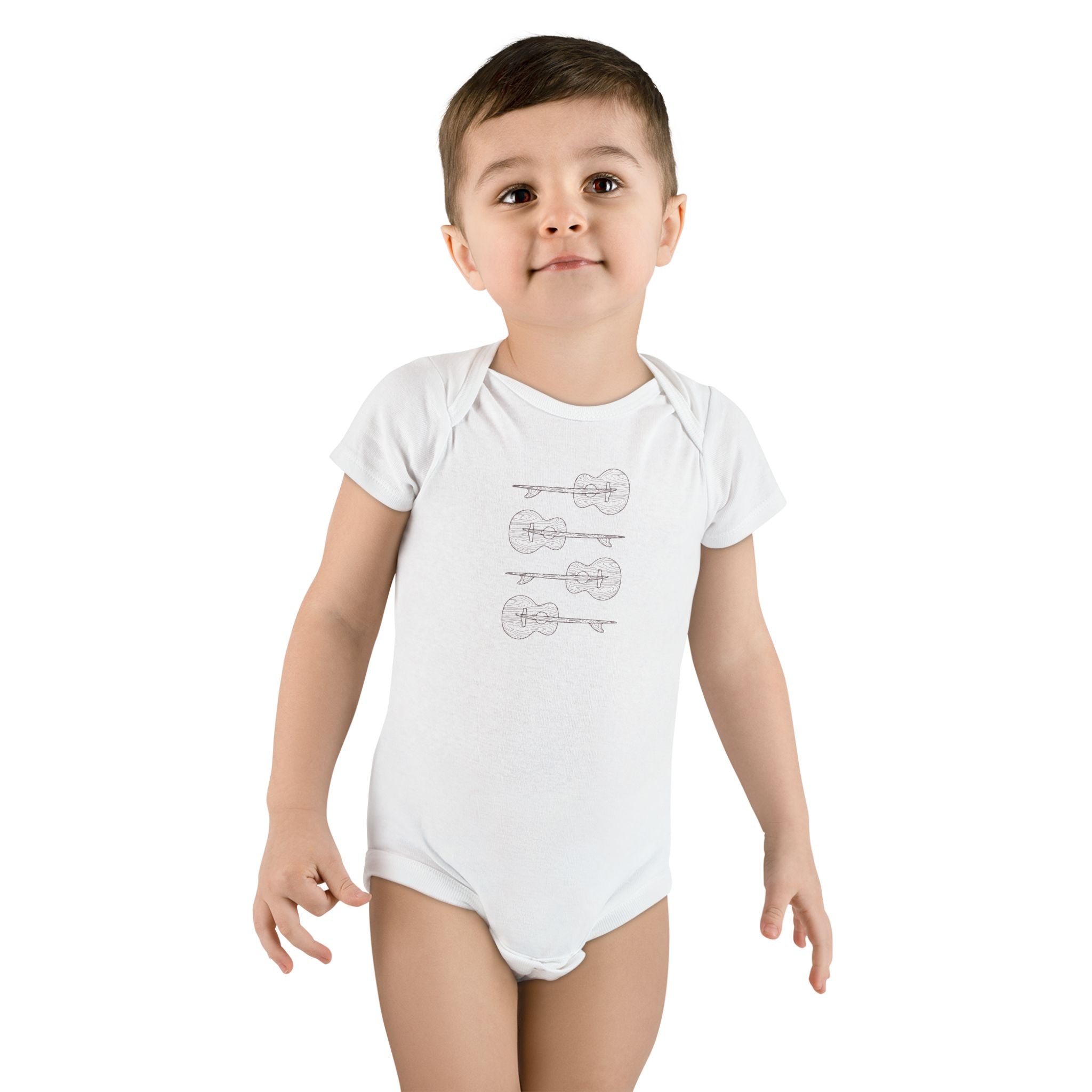 Ventana Santa Cruz Guitar Collab - Baby Short Sleeve 100% Cotton Onesie