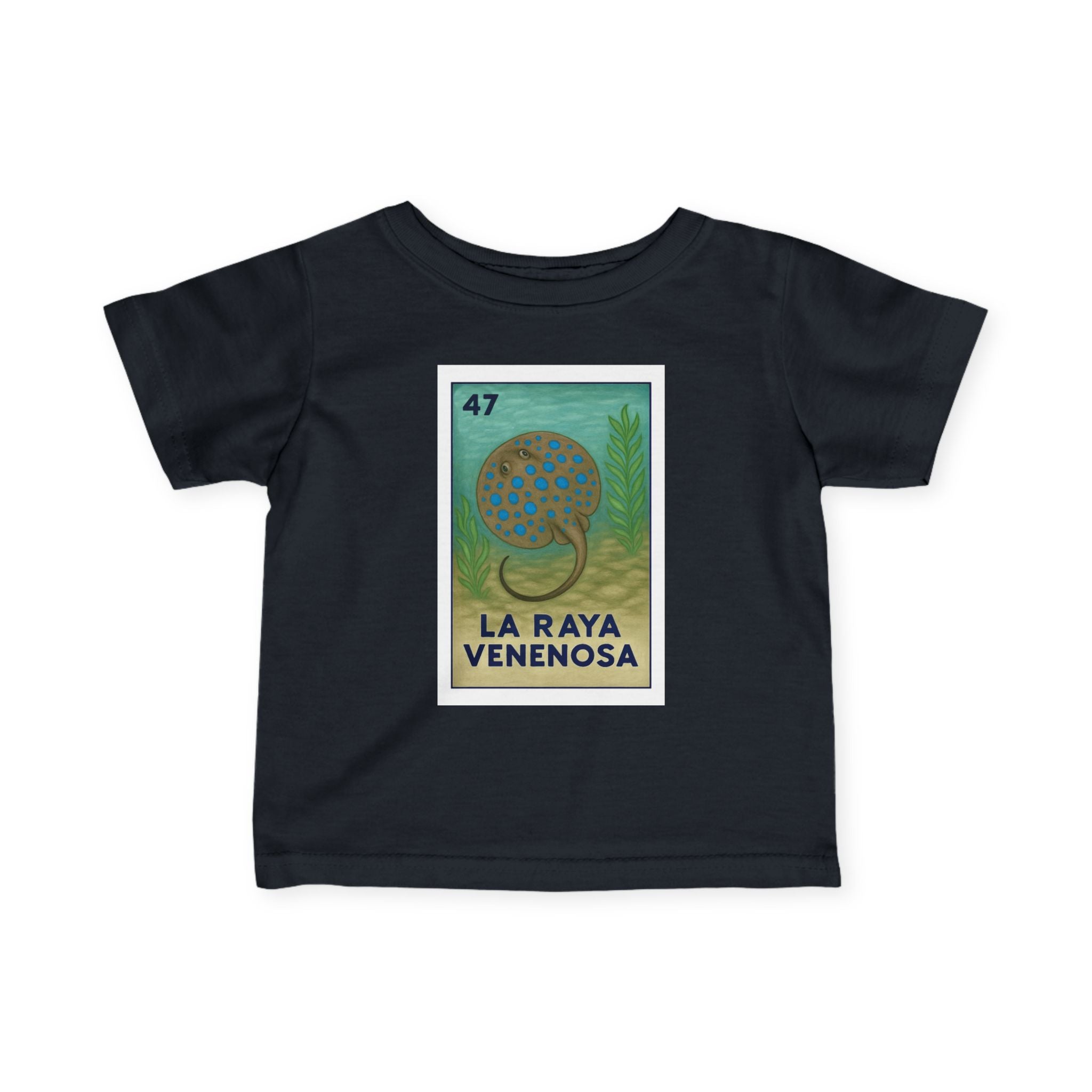 Stingray Lotería - Infant 100% Cotton T-Shirt (La Orca)