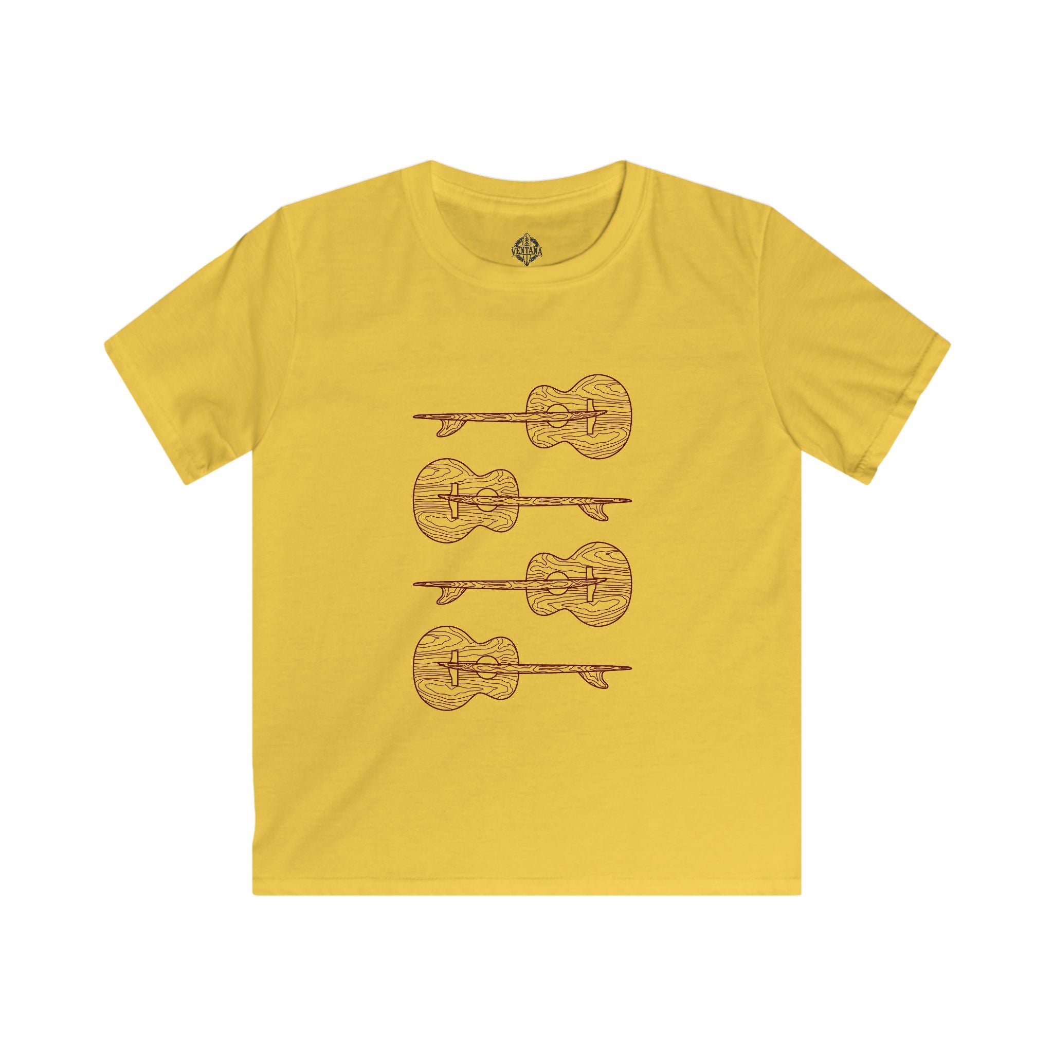 Ventana Santa Cruz Guitar Collab Kids - Soft Style U.S. Cotton T-Shirt