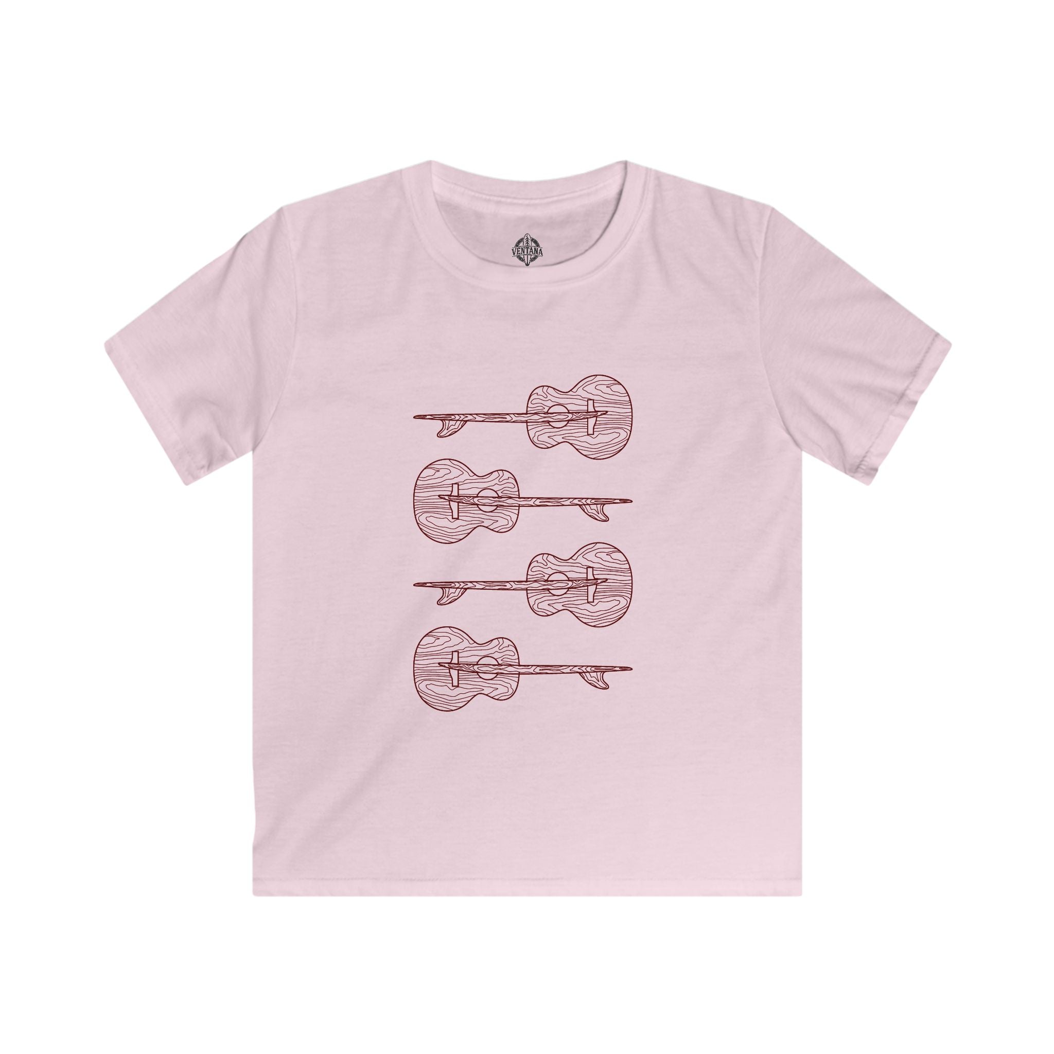 Ventana Santa Cruz Guitar Collab Kids - Soft Style U.S. Cotton T-Shirt