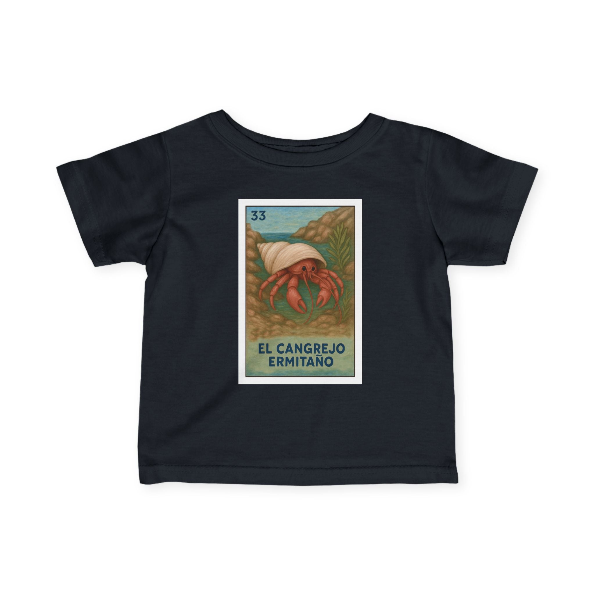 Hermit Crab Lotería - Infant 100% Cotton T-Shirt (El Cangrejo Ermitaño)