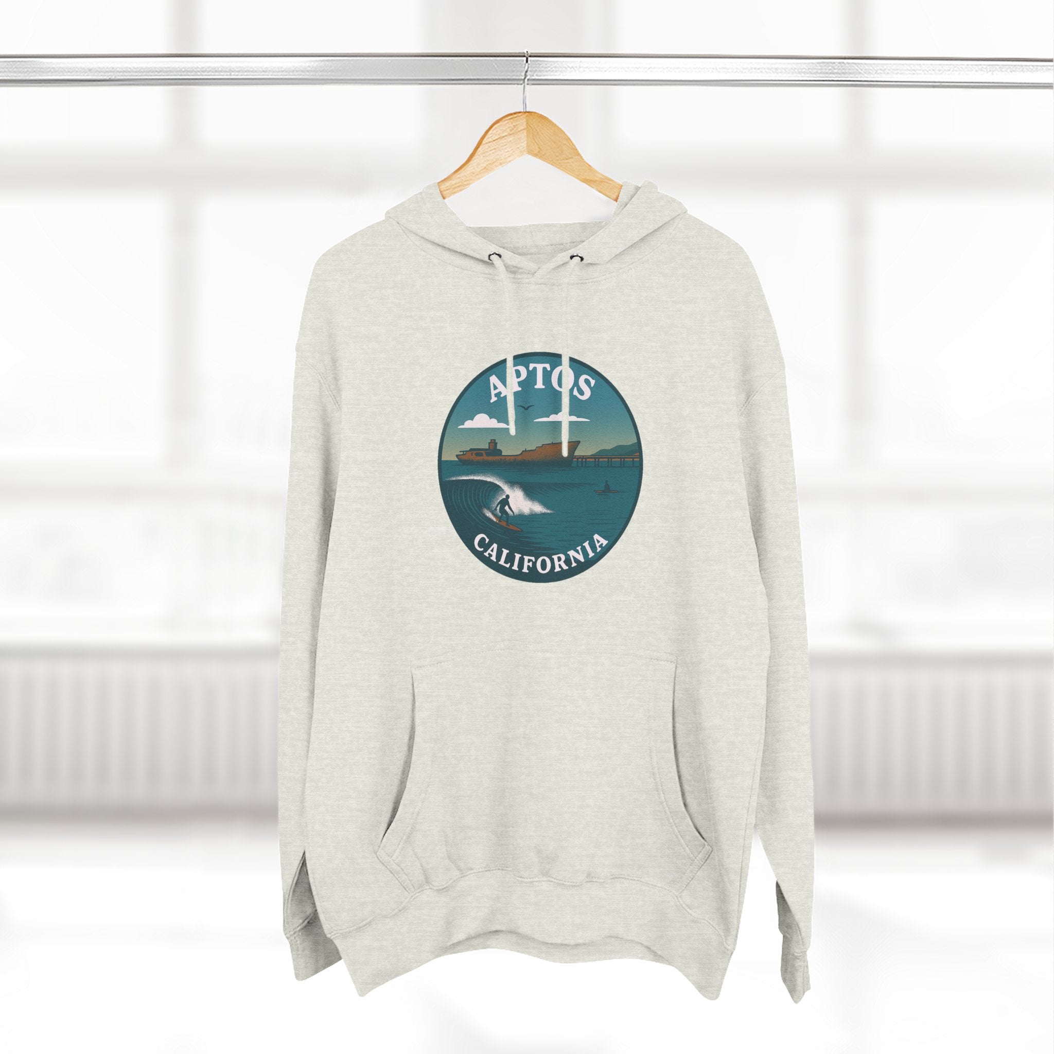 Aptos California Classic Unisex - Pull-Over Cotton Blend Fleece Hoodie