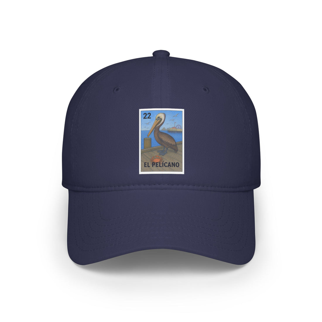 Pelican Lotería Unisex - 100% Cotton Baseball Cap (El Pelícano)