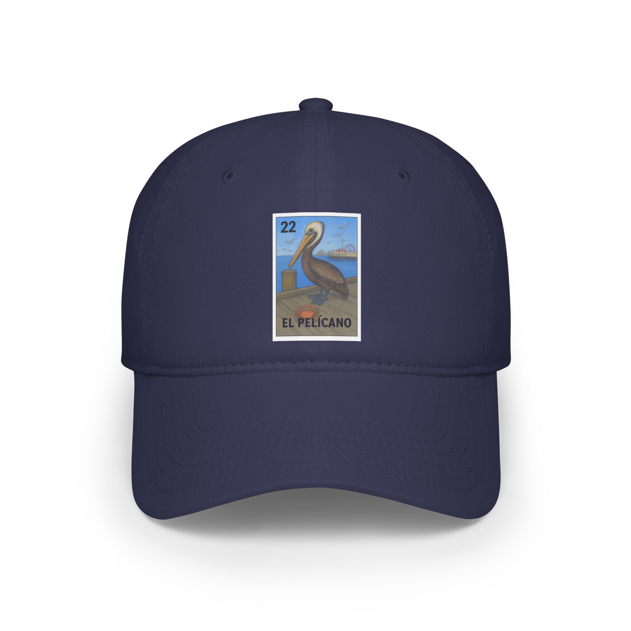 Pelican Lotería Unisex - 100% Cotton Baseball Cap (El Pelícano)