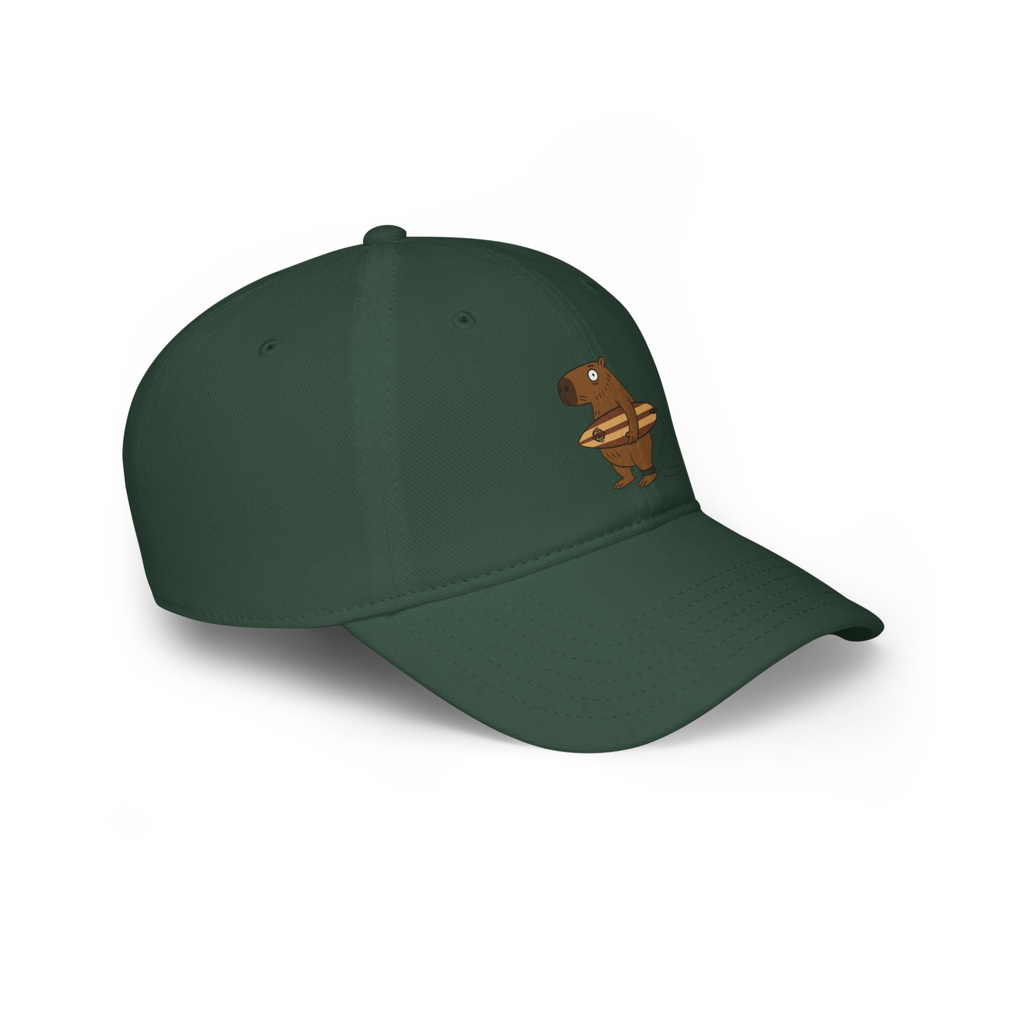 Capybara Surfer - 100% Cotton Baseball Cap
