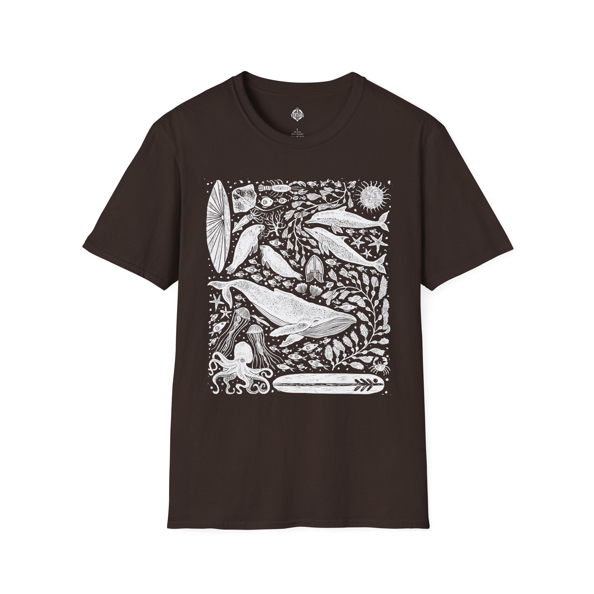 Ventana Marine Life by Lili Arnold Unisex - Soft Style U.S. Cotton T-Shirt