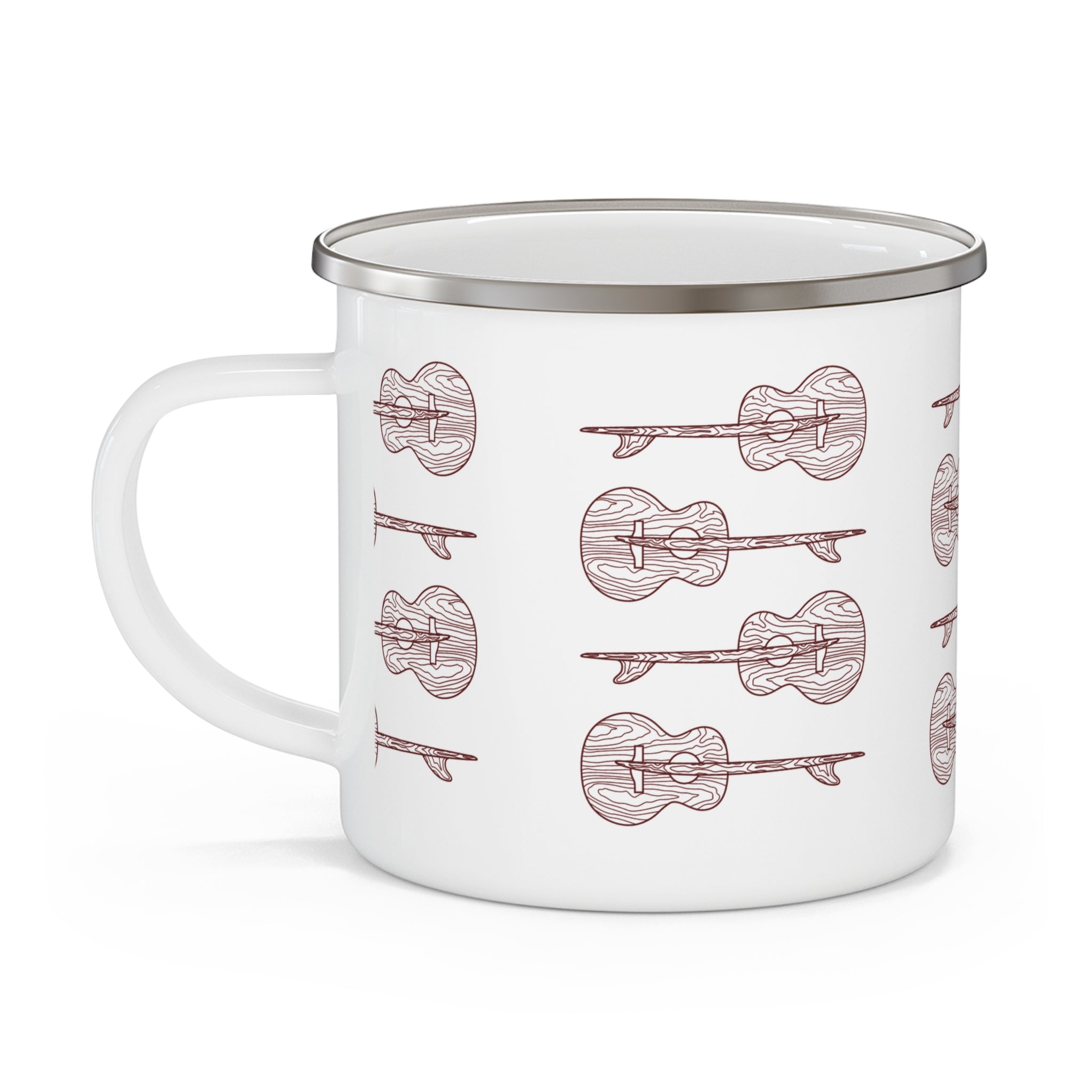 Ventana Santa Cruz Guitar Collab Enamel Camping Mug (12oz - small)