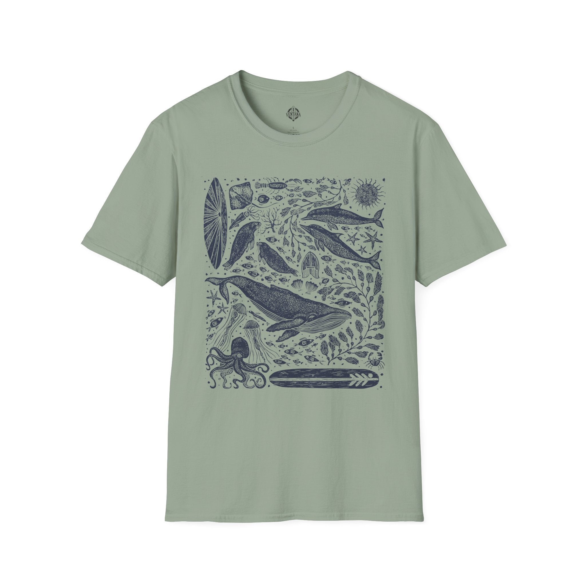 Ventana Marine Life by Lili Arnold Unisex - Soft Style U.S. Cotton T-Shirt