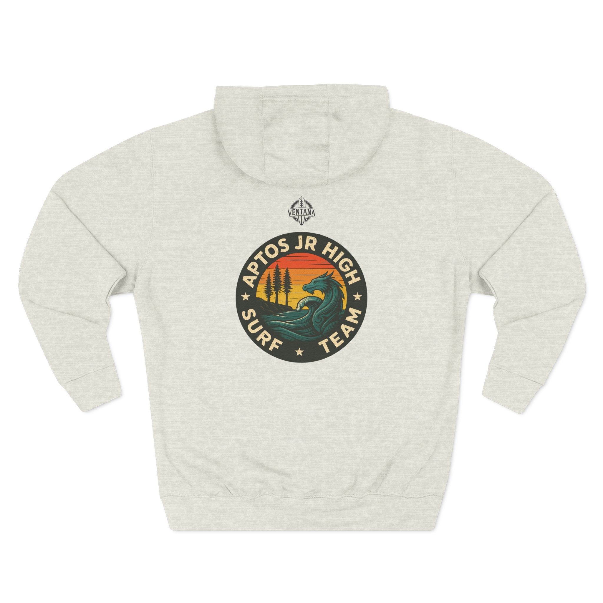 Aptos Junior High Surf Team Unisex - Pull-Over Cotton Blend Fleece Hoodie