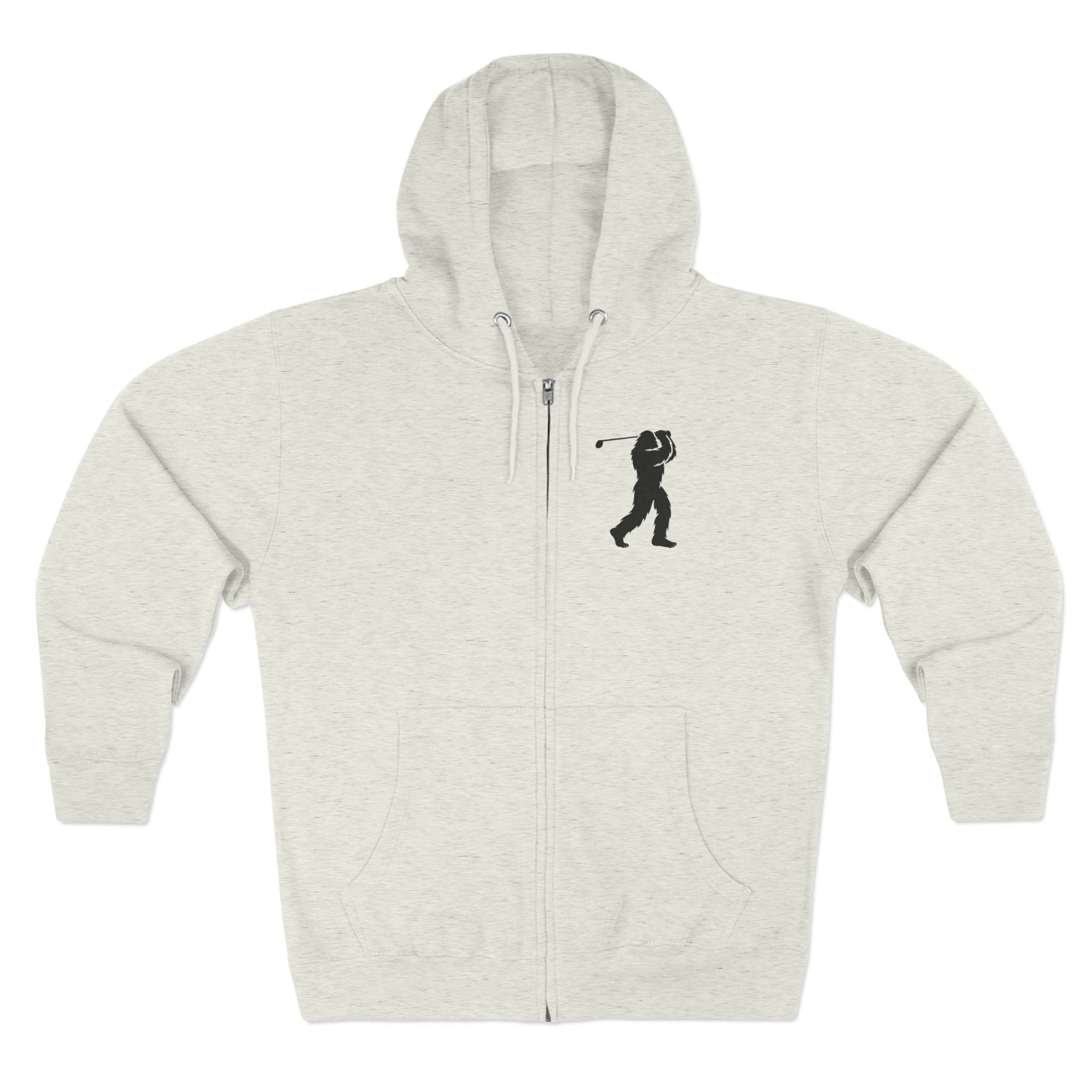 Ventana Golfsquatch Unisex - Zip Cotton Blend Fleece Hoodie