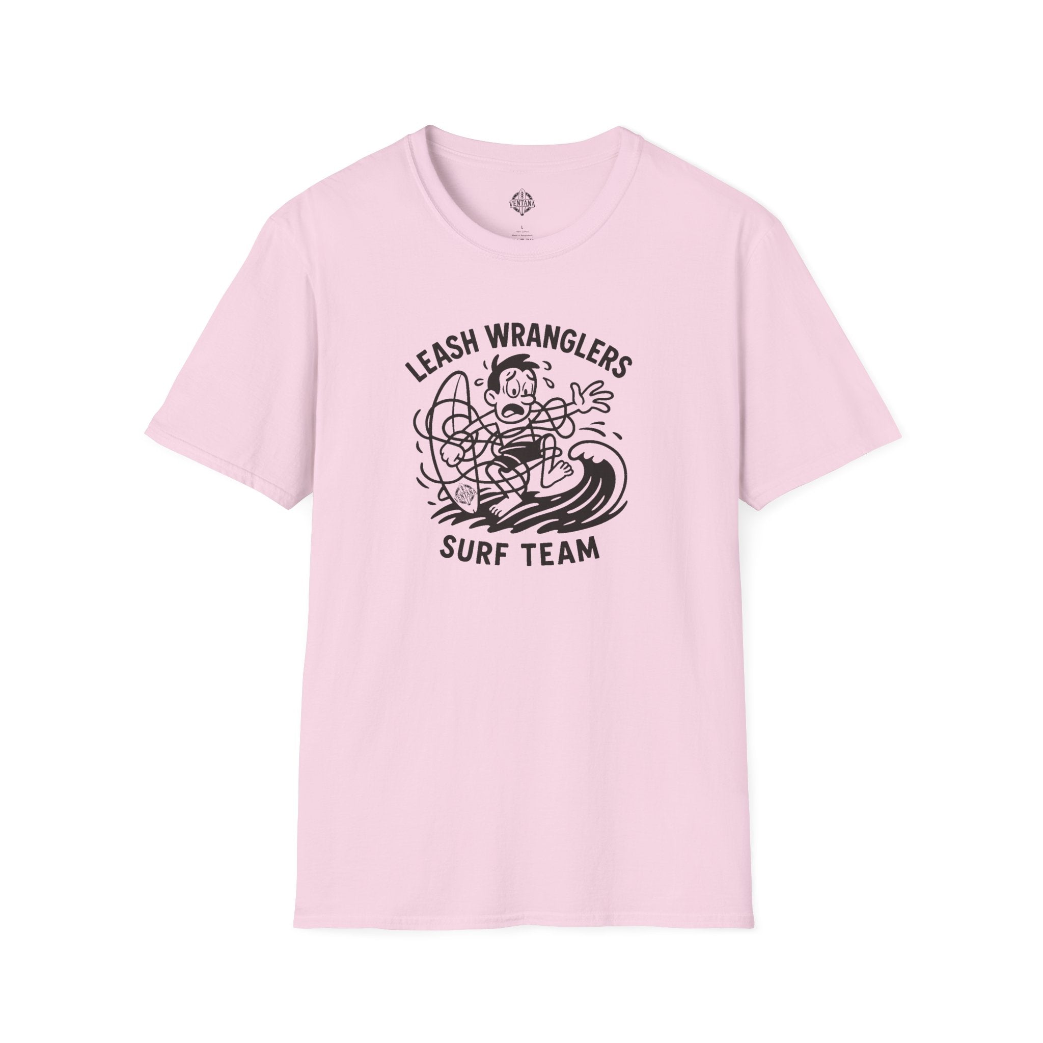 Leash Wranglers Surf Team Unisex - Soft Style U.S. Cotton T-Shirt