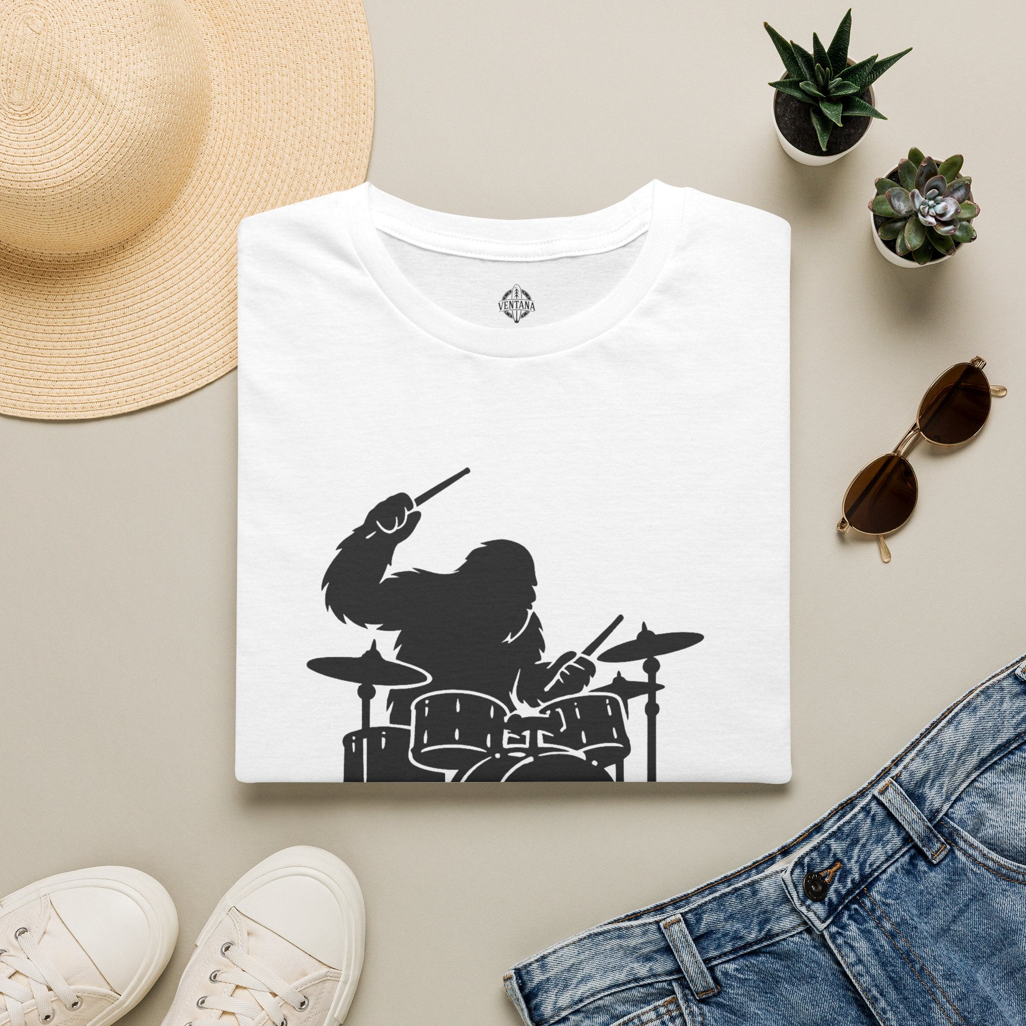 Ventana Drumsquatch Unisex - U.S. Cotton T-Shirt