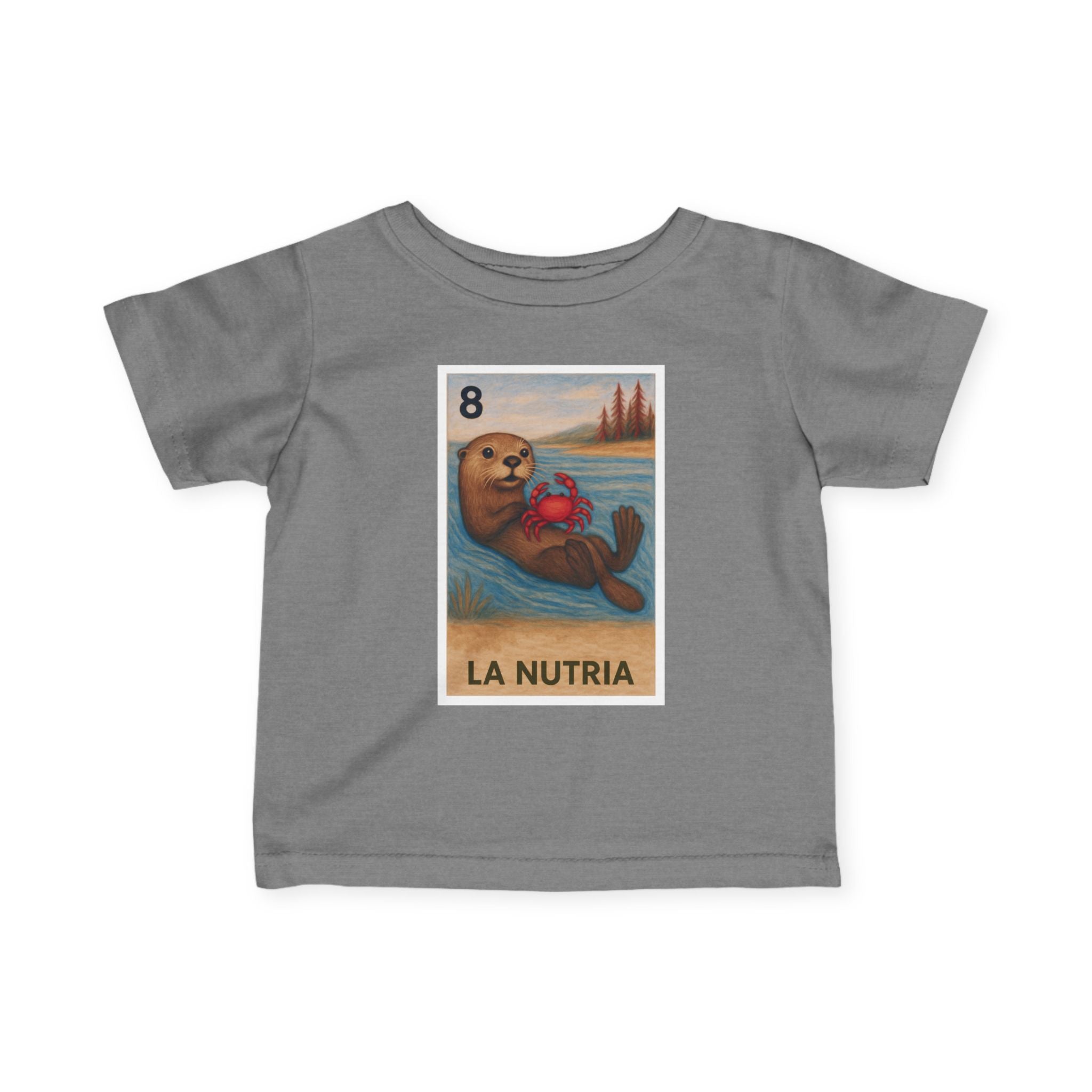 Sea Otter Lotería - Infant 100% Cotton T-Shirt (La Nutria)