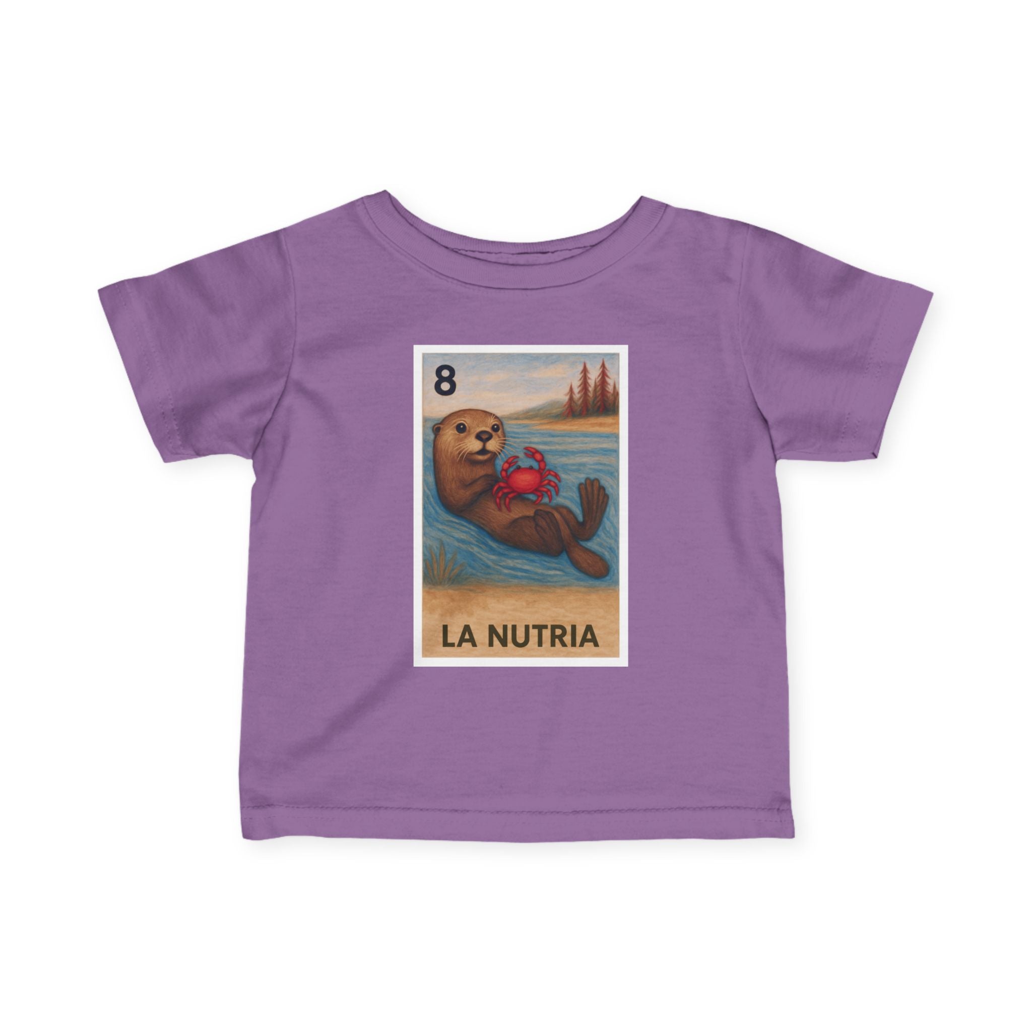 Sea Otter Lotería - Infant 100% Cotton T-Shirt (La Nutria)