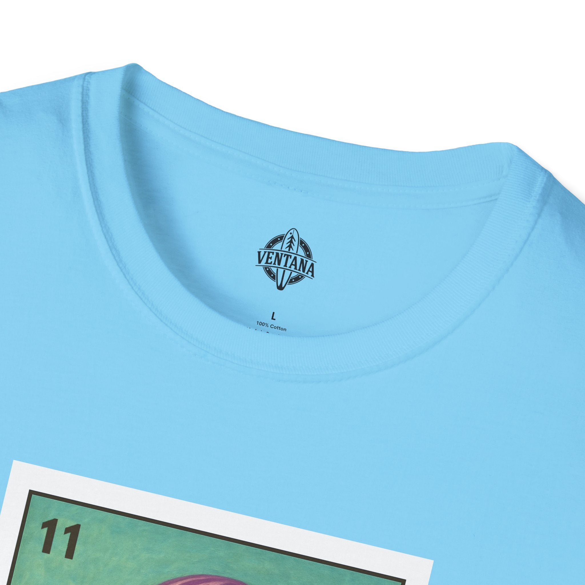 Sea Jelly Lotería Unisex - Soft Style U.S. Cotton T-Shirt (La Medusa)