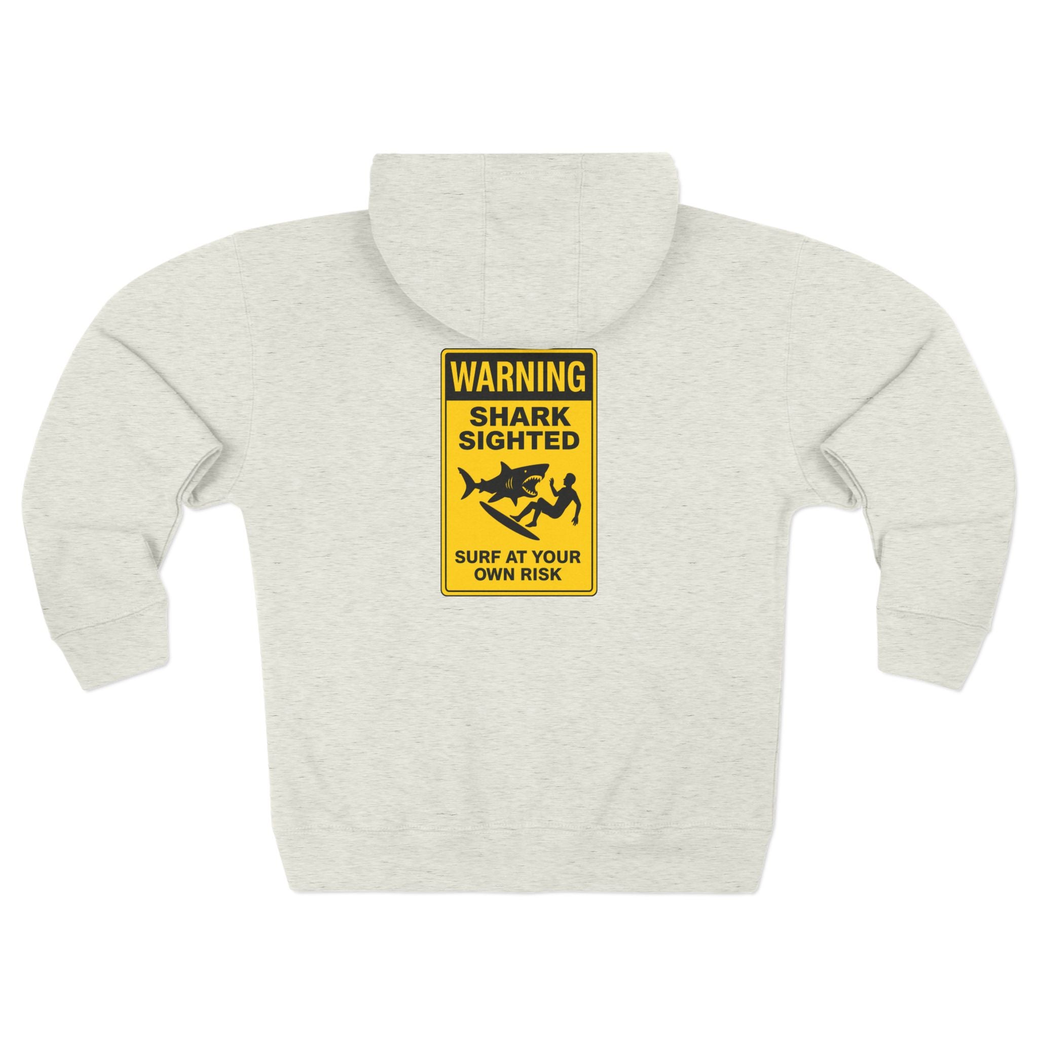 Shark Sighted Unisex - Zip Cotton Blend Fleece Hoodie