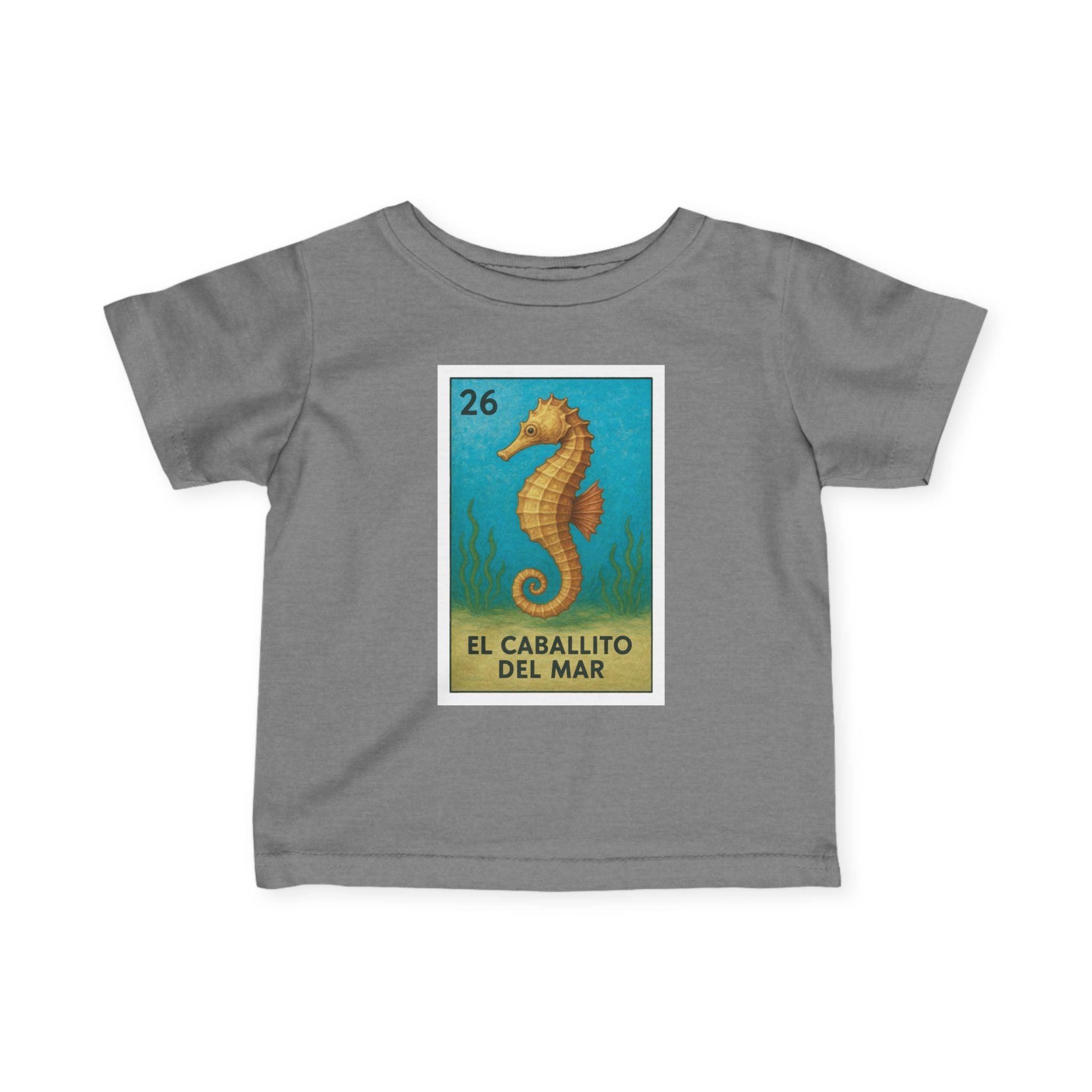 Seahorse Lotería - Infant 100% Cotton T-Shirt (La Orca)