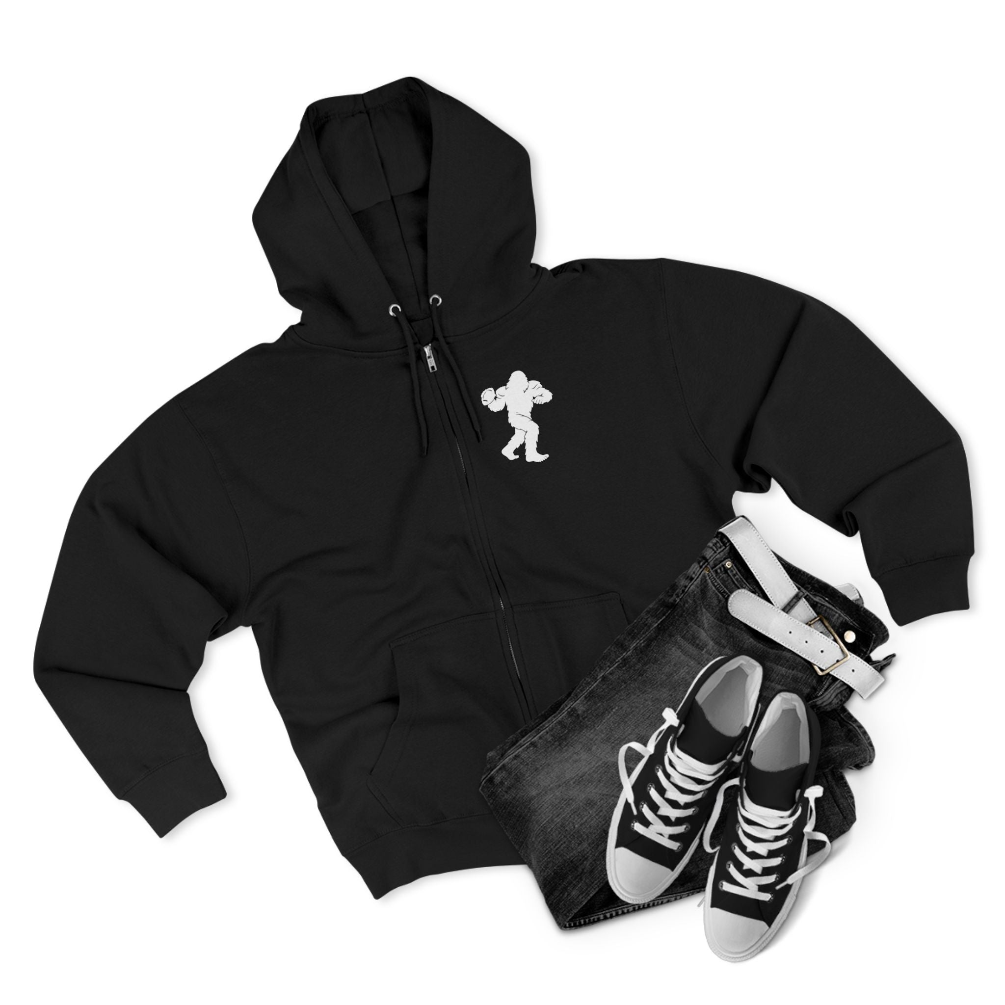 Ventana Snapsquatch Unisex - Zip Cotton Blend Fleece Hoodie