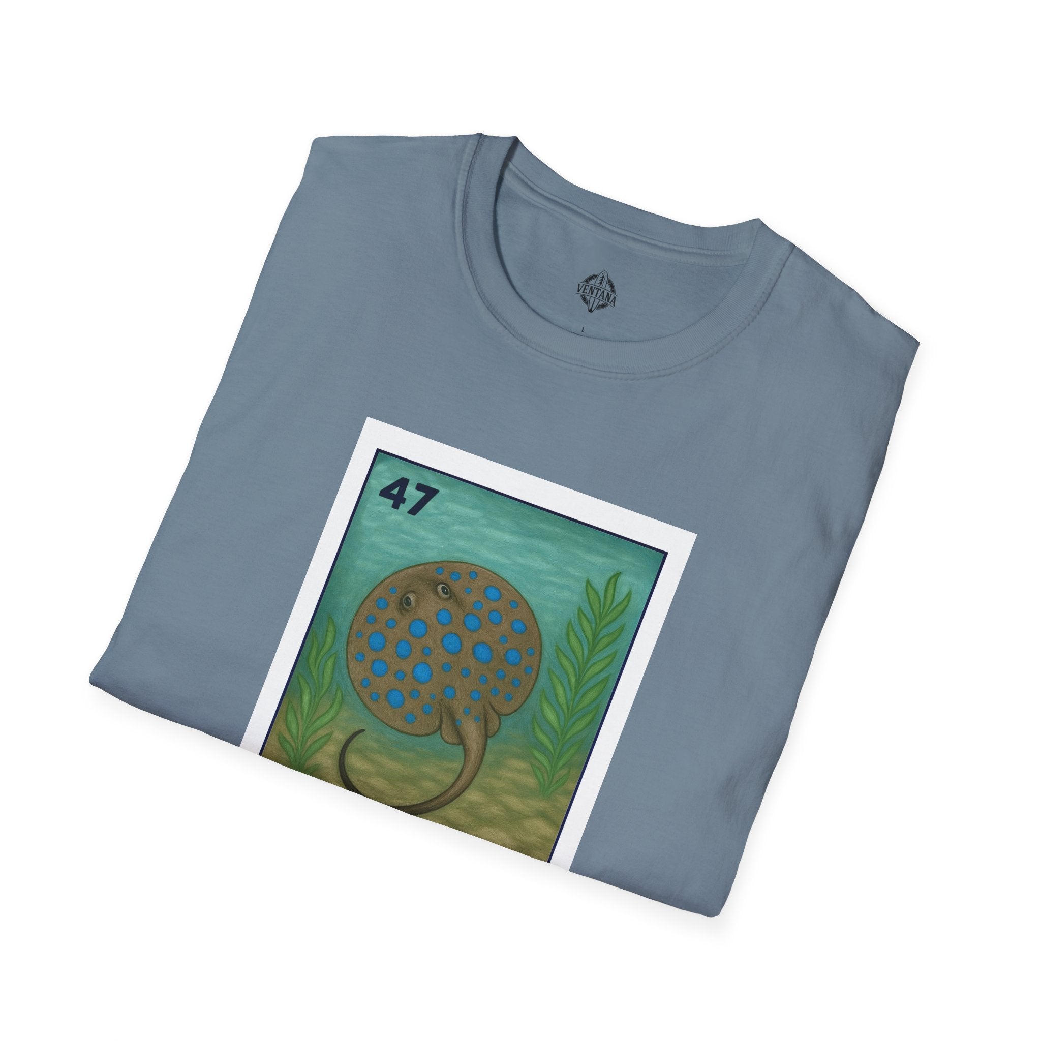 Stingray Lotería Unisex - Soft Style U.S. Cotton T-Shirt (La Raya Venenosa)