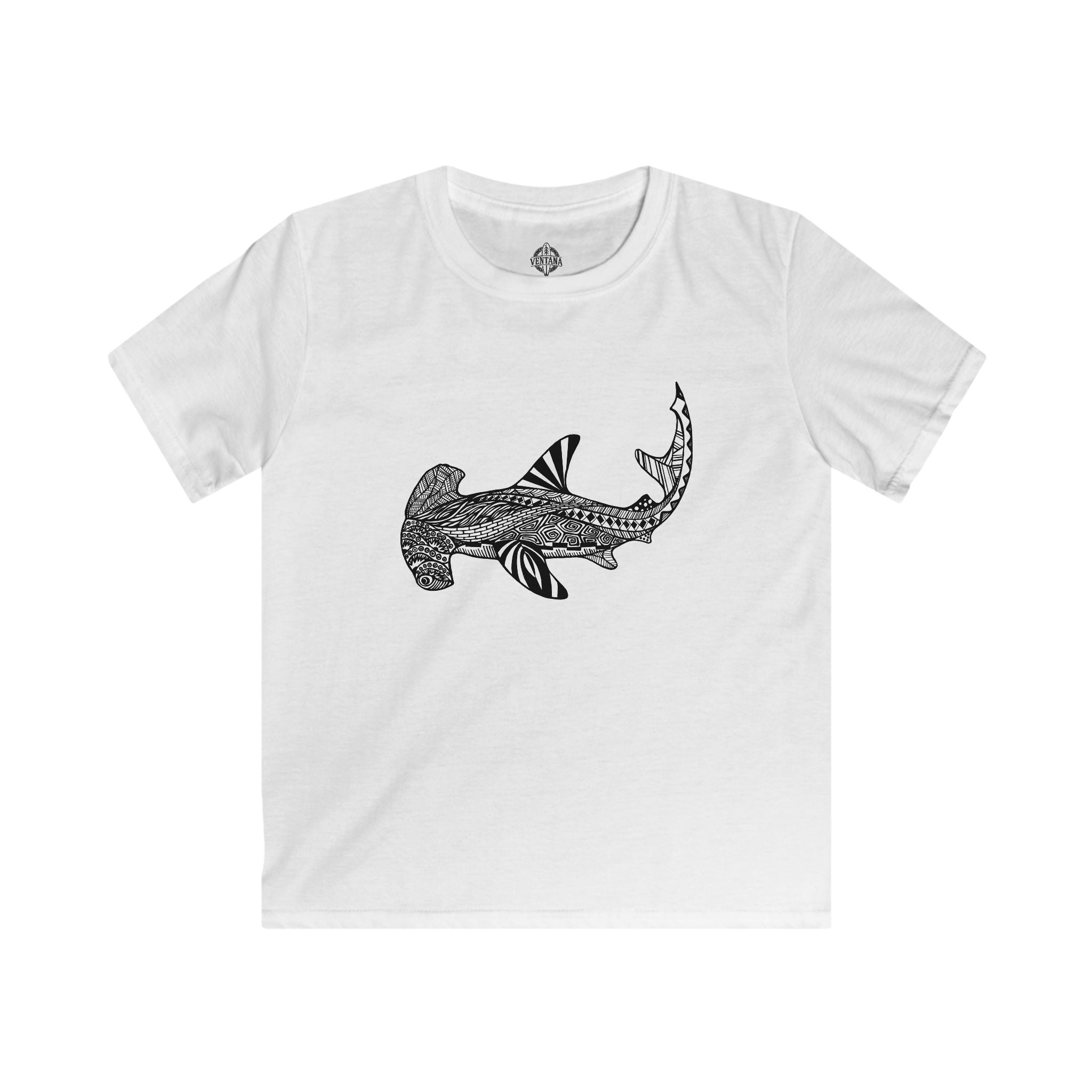 Ventangle Hammerhead Kids - Soft Style U.S. Cotton T-Shirt