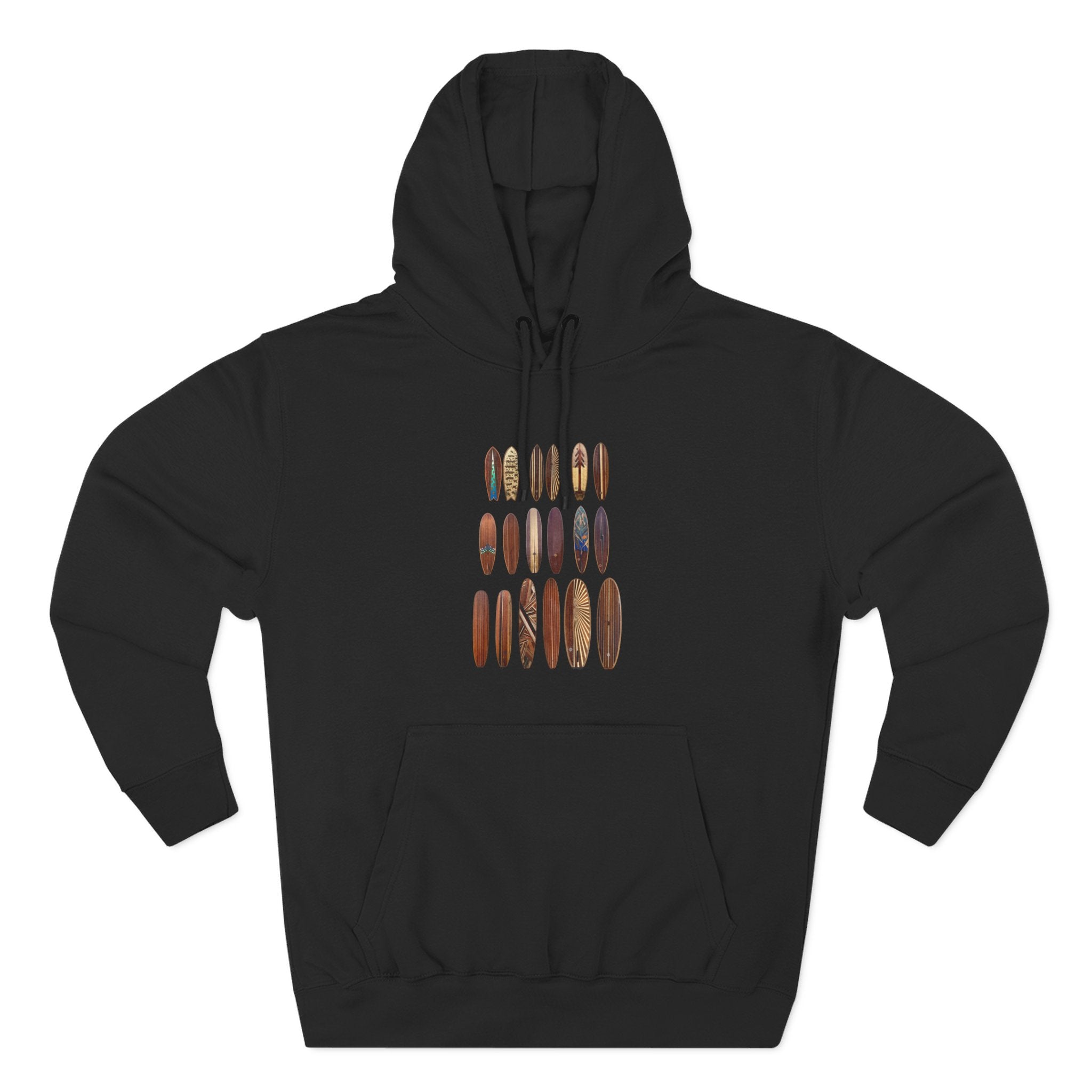 Ventana Wooden Surfboards Unisex - Pull-Over Cotton Blend Fleece Hoodie