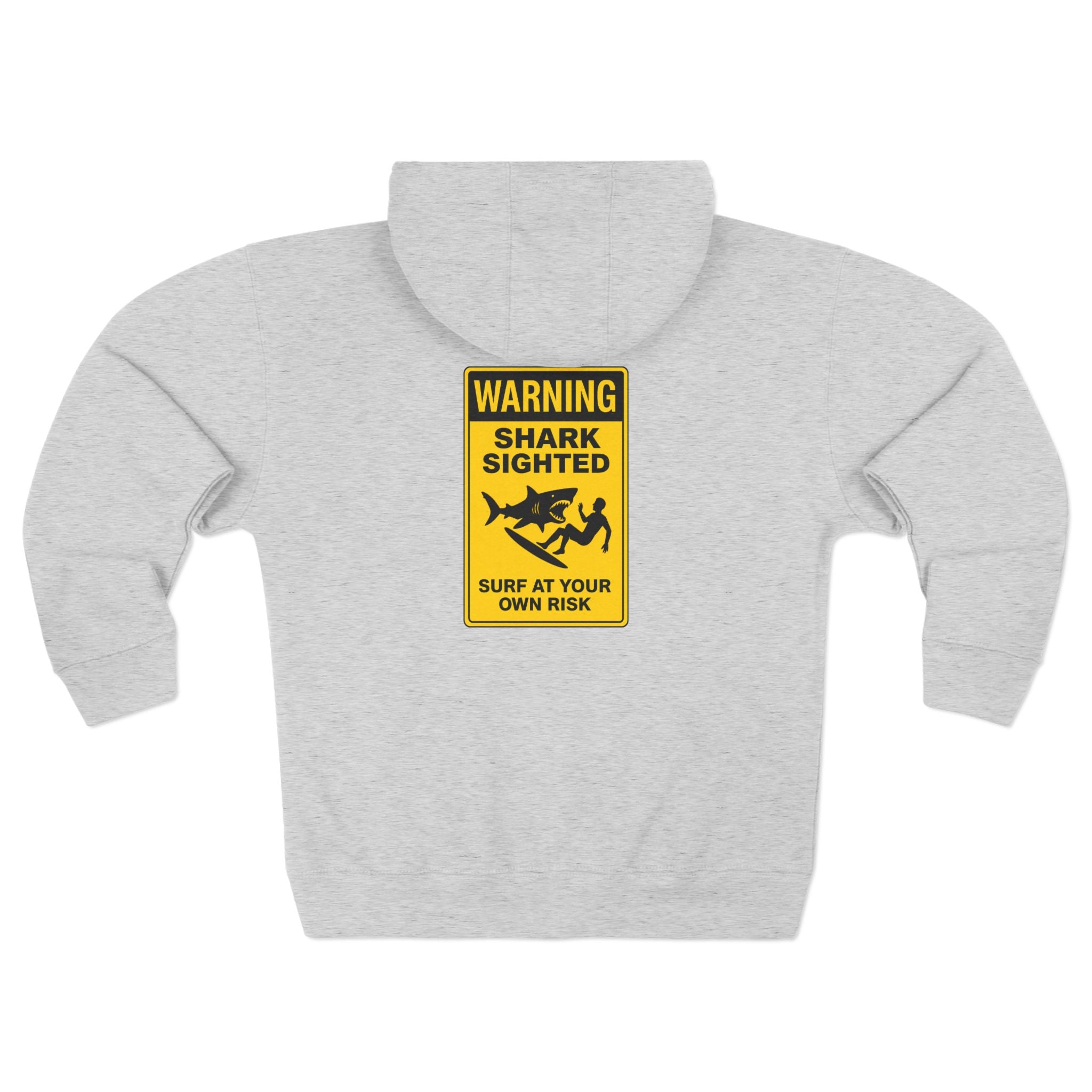 Shark Sighted Unisex - Zip Cotton Blend Fleece Hoodie