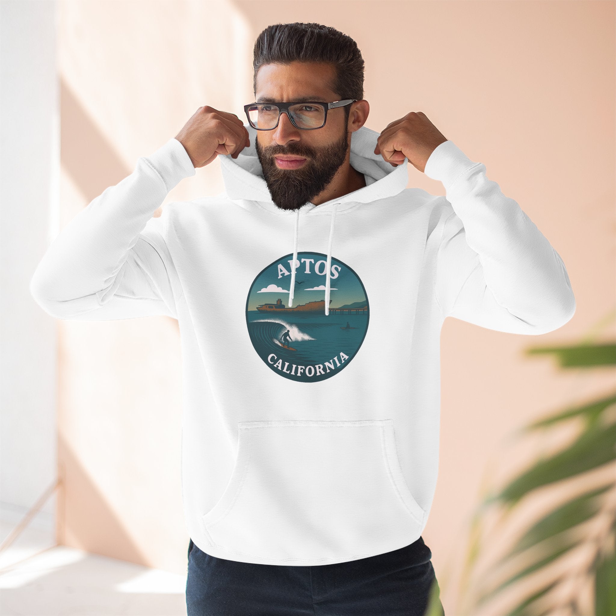 Aptos California Classic Unisex - Pull-Over Cotton Blend Fleece Hoodie