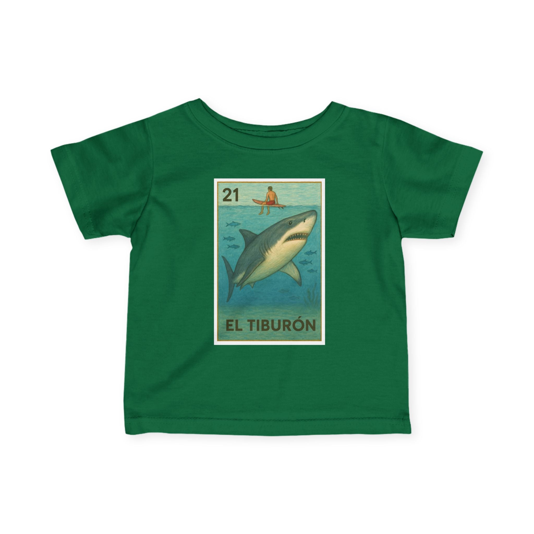 Shark Lotería - Infant 100% Cotton T-Shirt (El Tiburón)